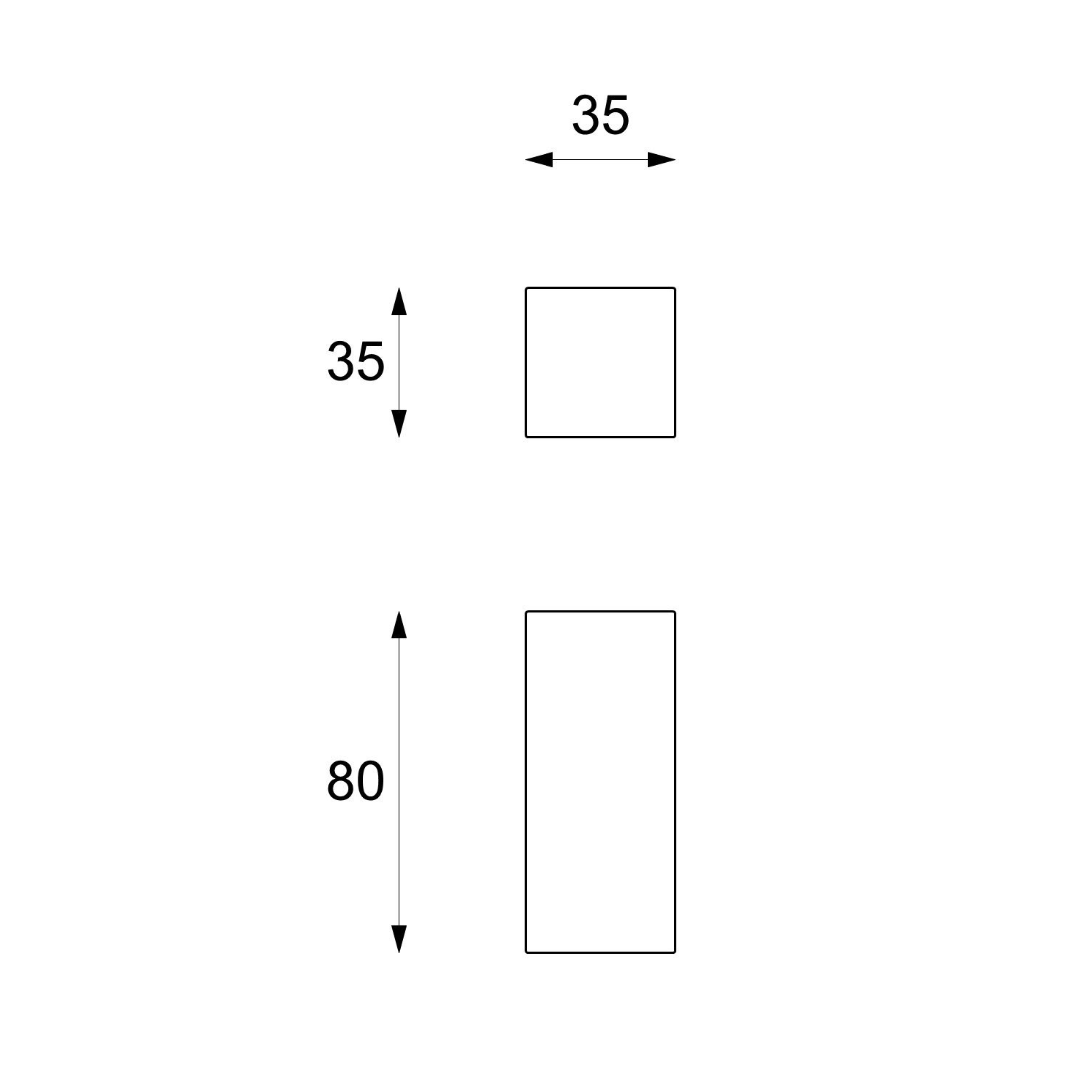 Colonna tavolino alto in pietra fossile "Dove" moderno cm 35x35 80h