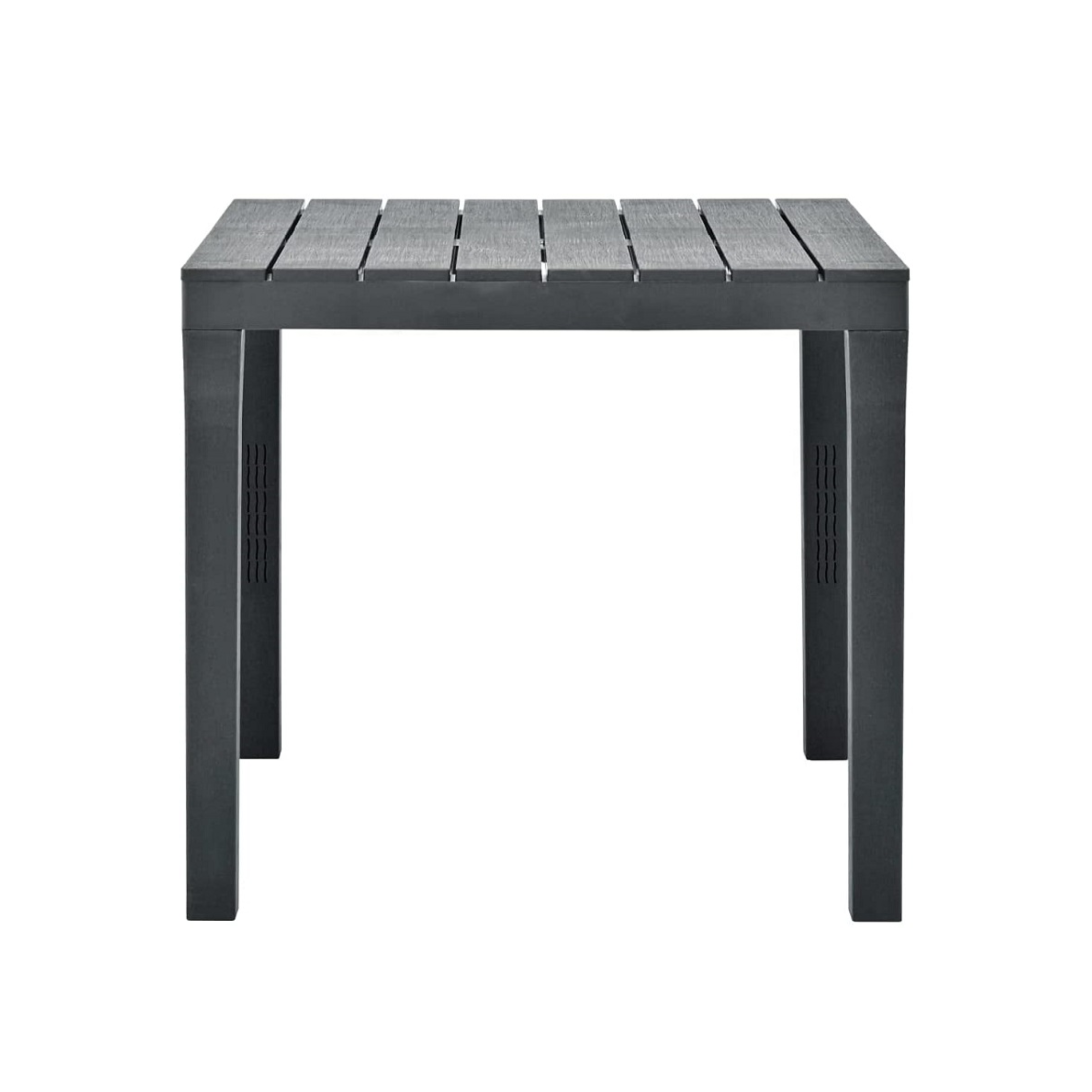 Table d'extérieur Sumatra en résine avec lattes effet bois pour jardin