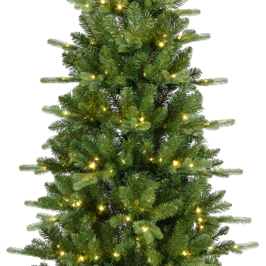 Albero di Natale slim "Arielis Slim" con micro Led in PE Effetto Real Touch + PVC