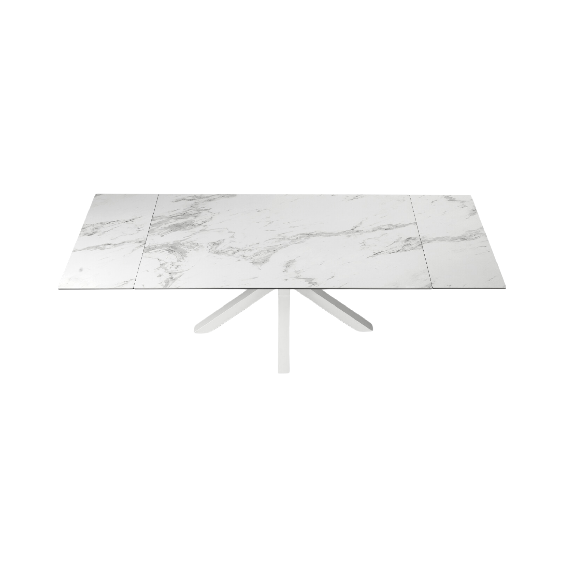 Tavolo moderno allungabile "Artik" con base in metallo fino a 10 posti