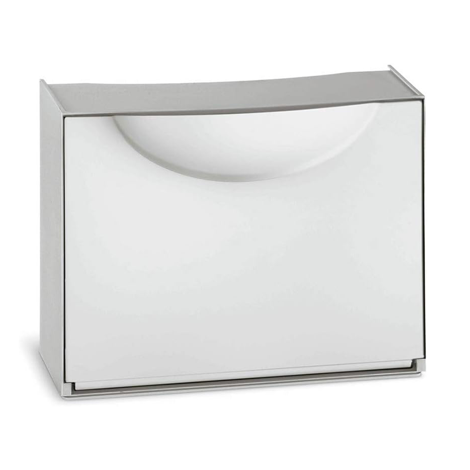 Scarpiera modulare in plastica con anta a scomparsa cm 51x19 39h