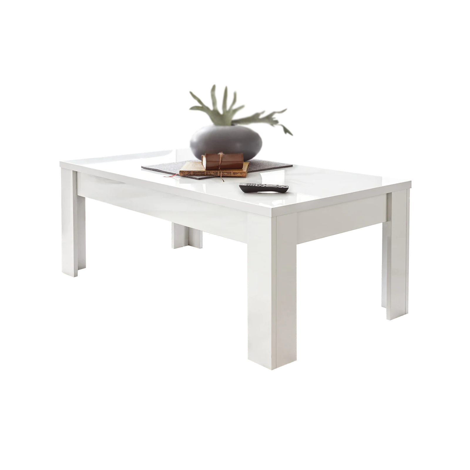 Mesita baja de salón Dama en madera de roble 122x65 cm 45h