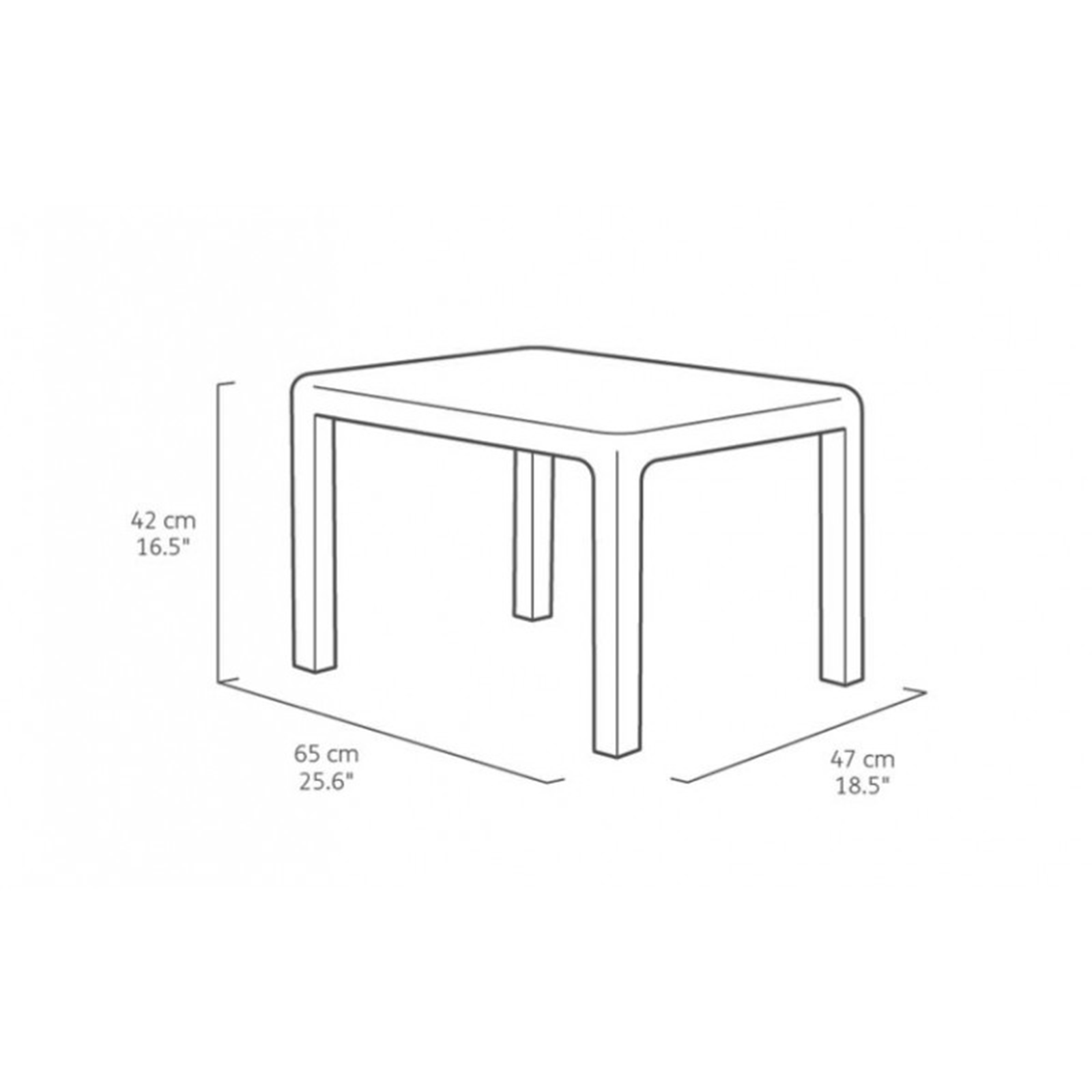 Salón de jardín en resina "Emily" sofá grafito + 2 sillones + mesa de centro con cojines