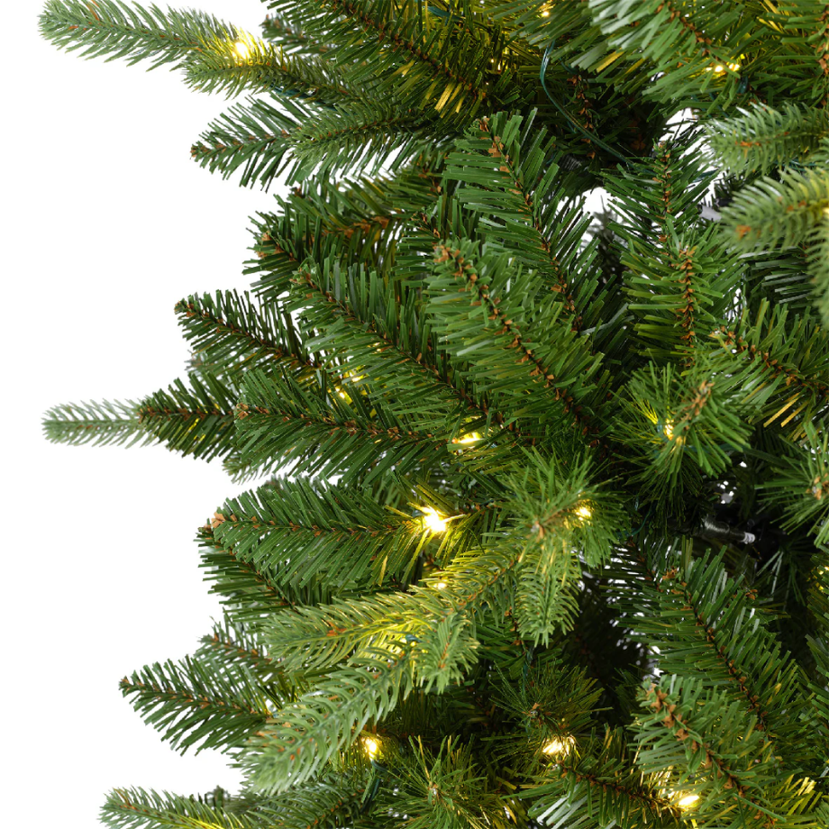 Albero di Natale slim "Arielis Slim" con micro Led in PE Effetto Real Touch + PVC