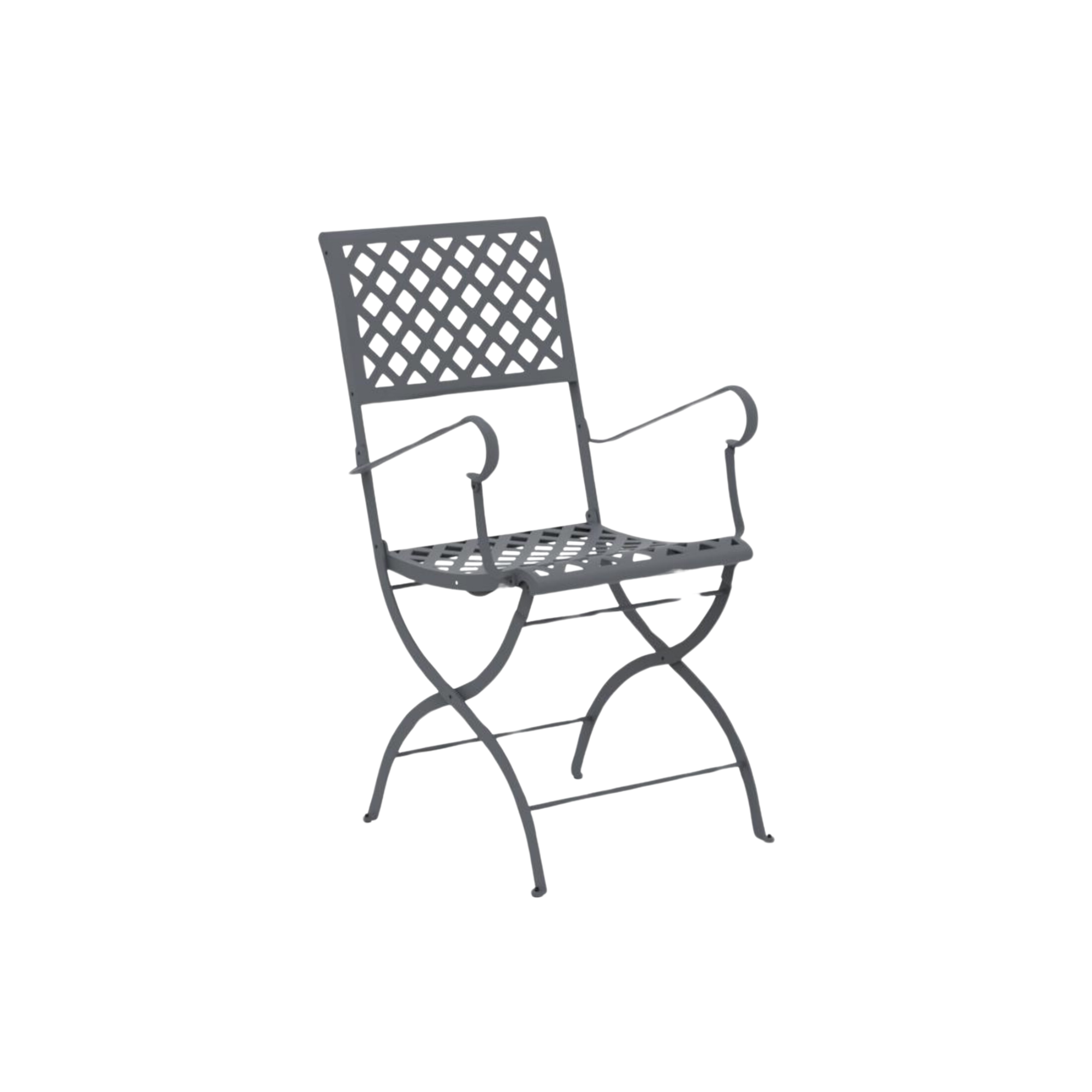 Fauteuil de jardin pliant en métal "Printemps" 52x56 cm 90h
