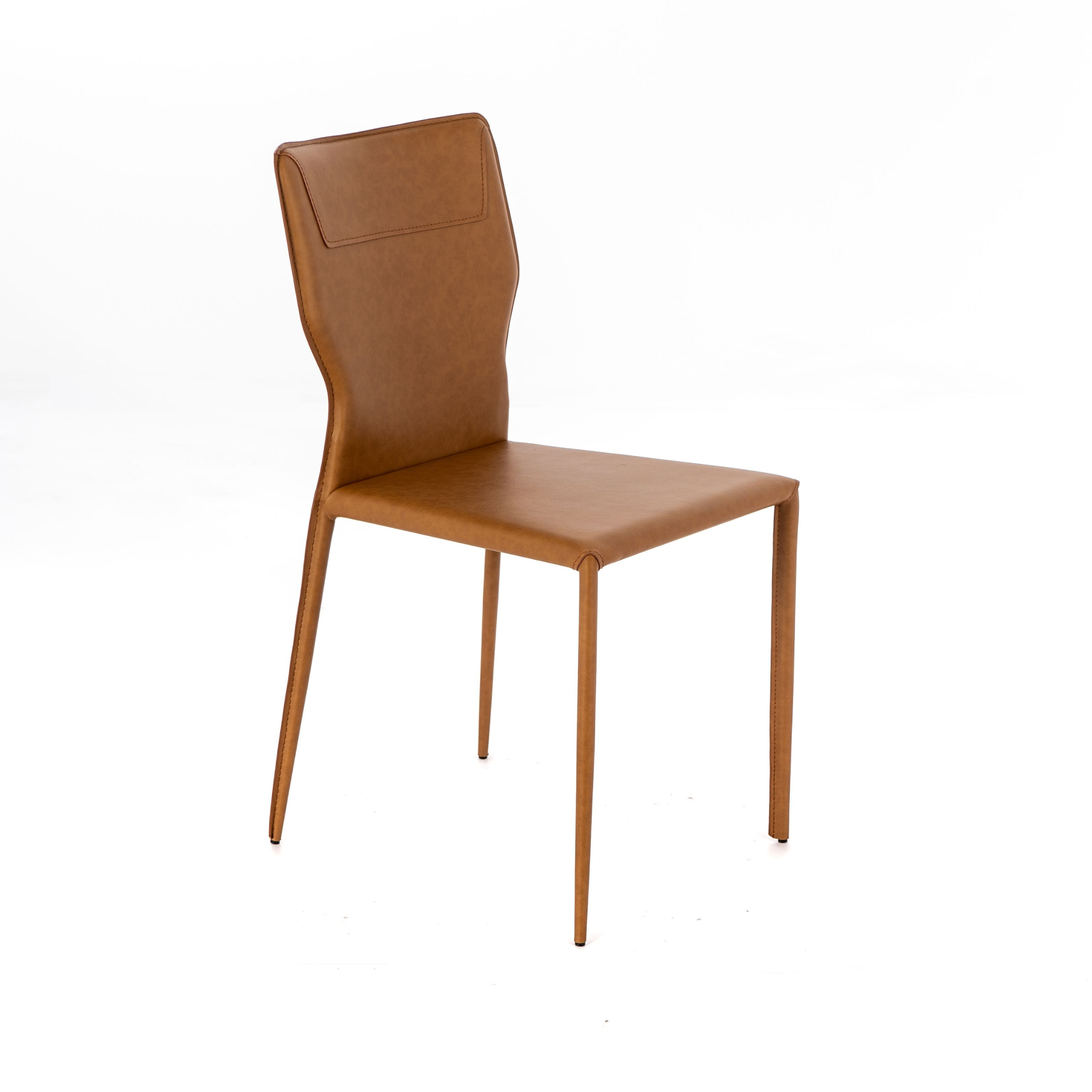 Set di sedie in similcuoio "Quito" moderne con gambe in metallo cm 44x56 86,5h