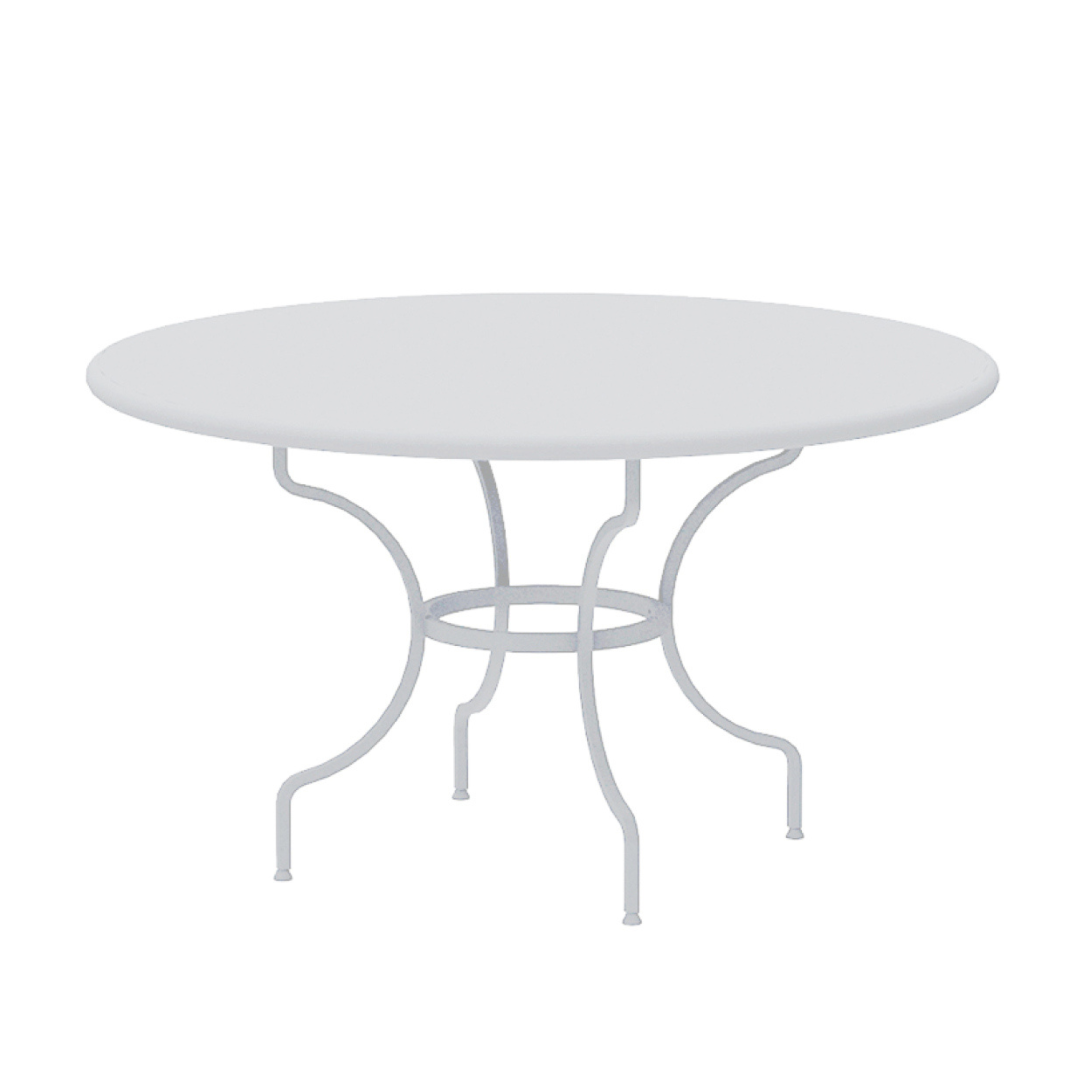Tavolo tondo da pranzo in metallo zincato "Tosca" per giardino cm 145x145 75h