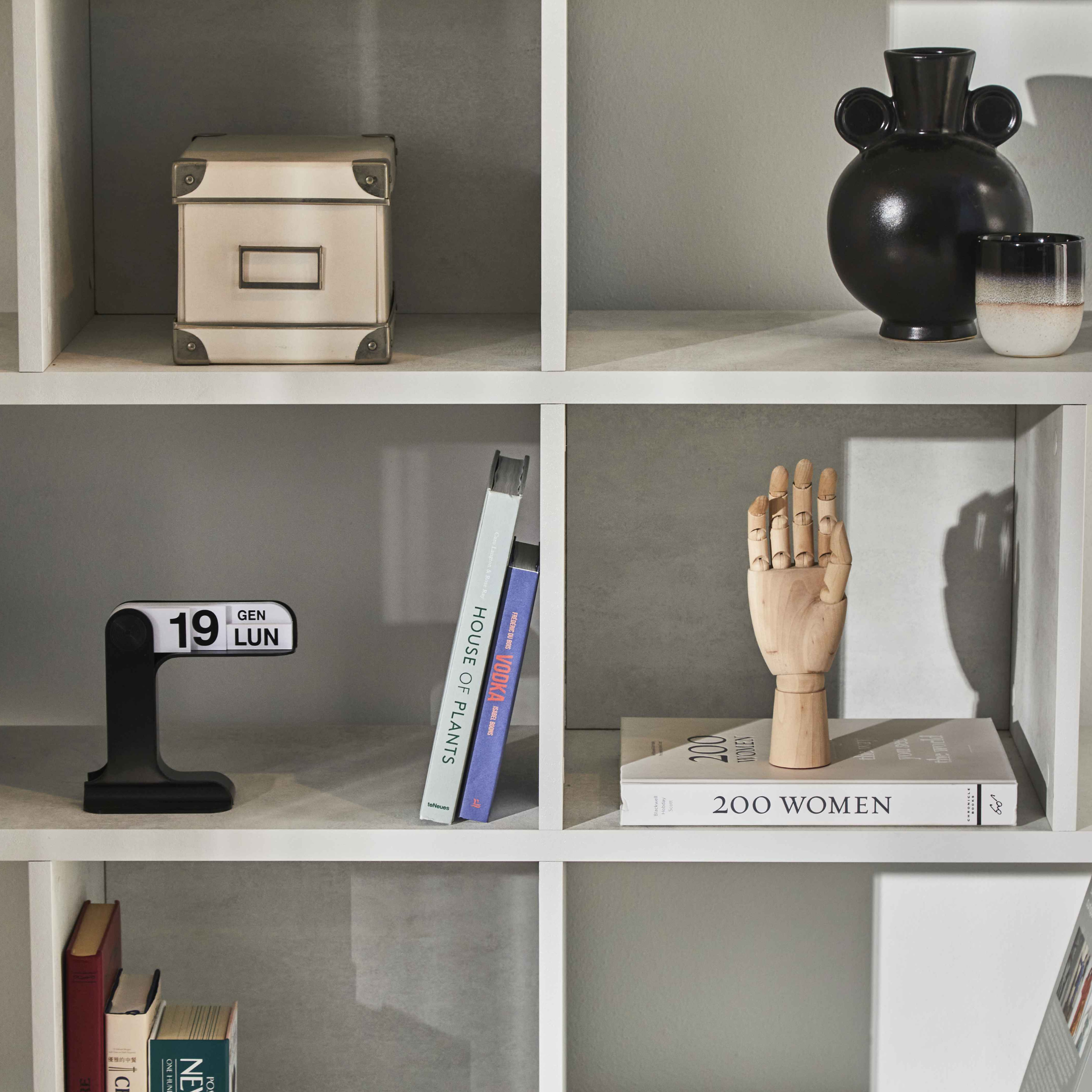 Bibliothèque modulable moderne à 5 étagères "Talento" 150x37 cm 178h