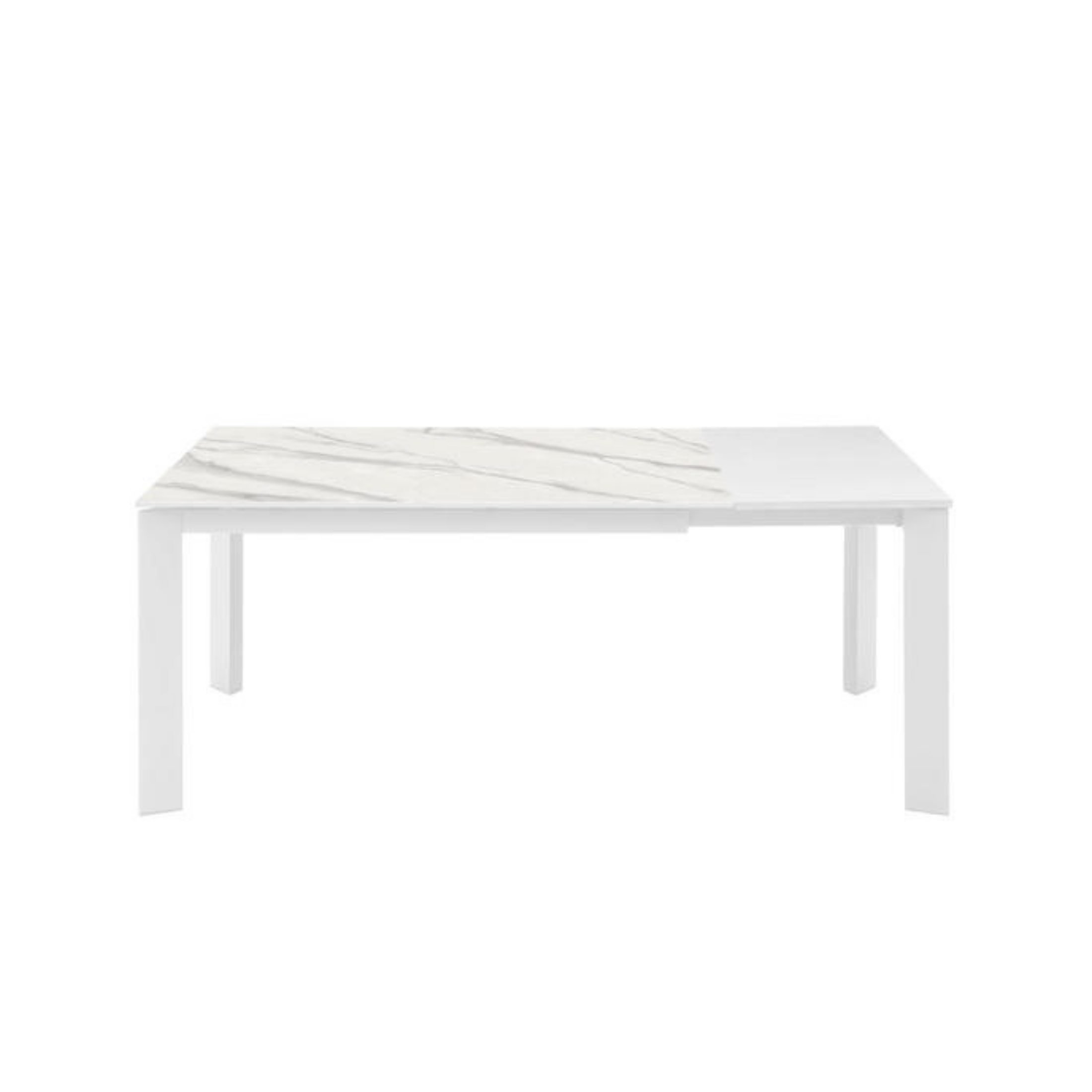 Mesa extensible de cerámica "David" efecto mármol "David" cm 140/190x90 76h