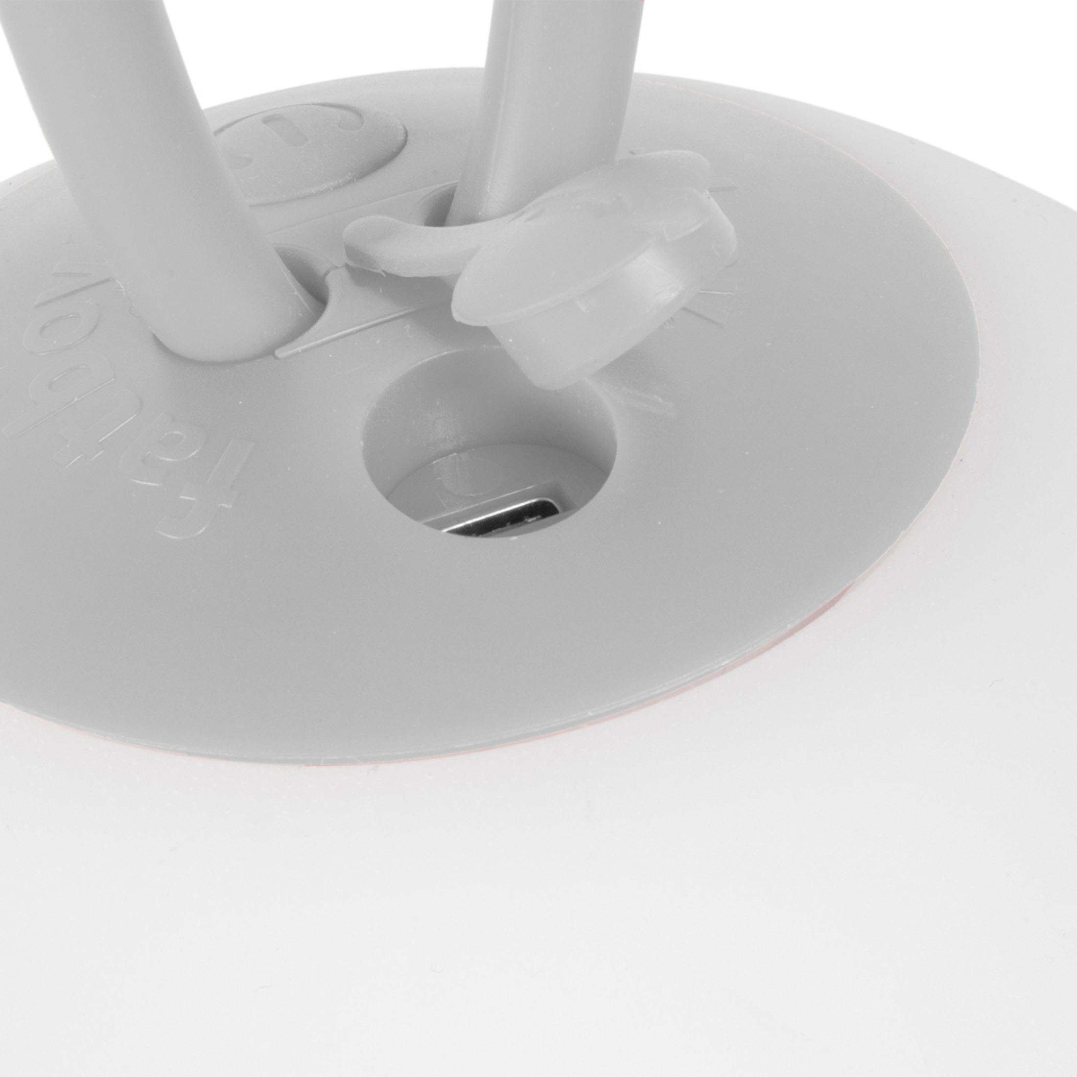 Juego de 2 lámparas LED suspendidas a pilas "Bolleke" de HDPE con gancho de goma 20x20 cm