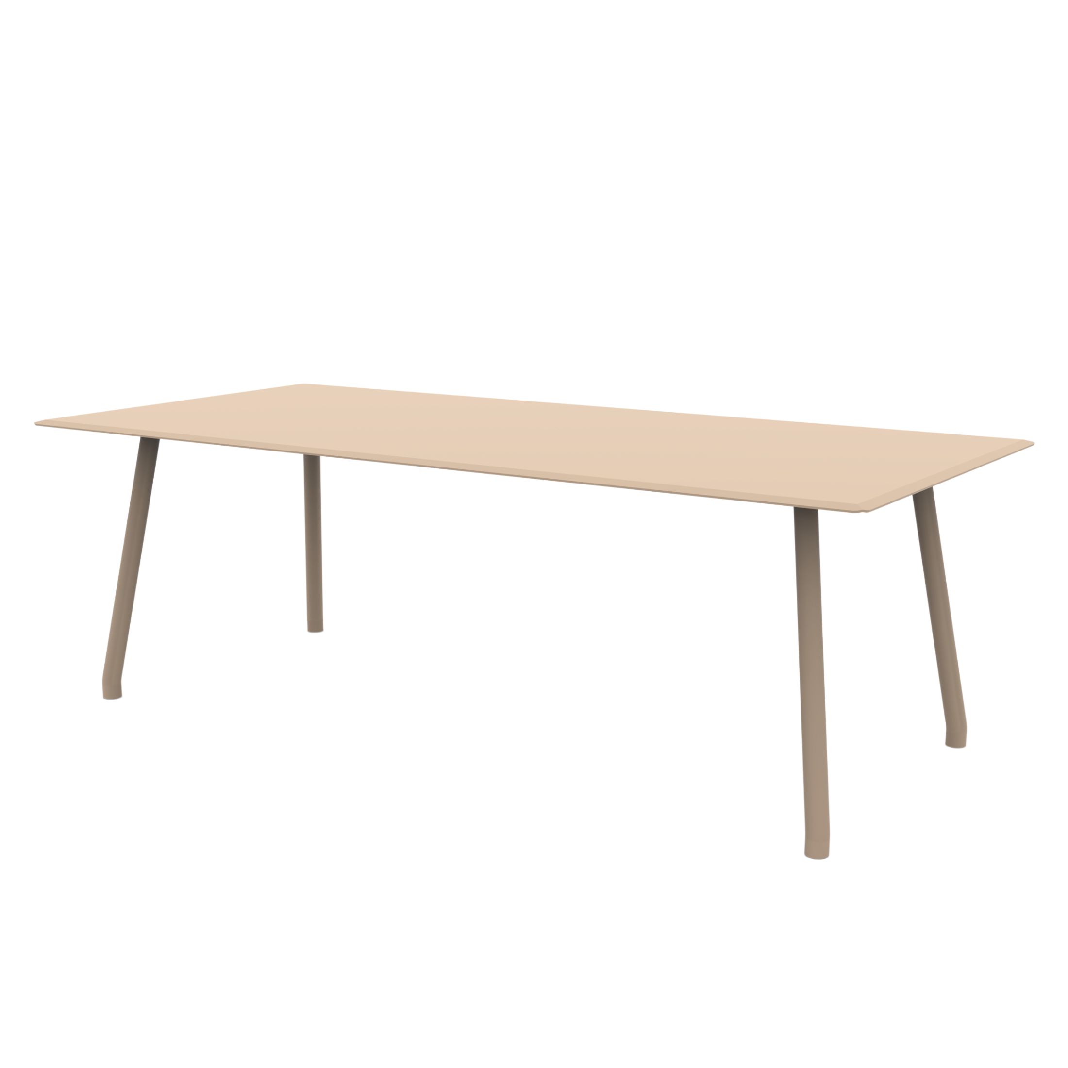 Table ronde en métal galvanisé "Roma" pour jardin démontable 130x130 cm 75h
