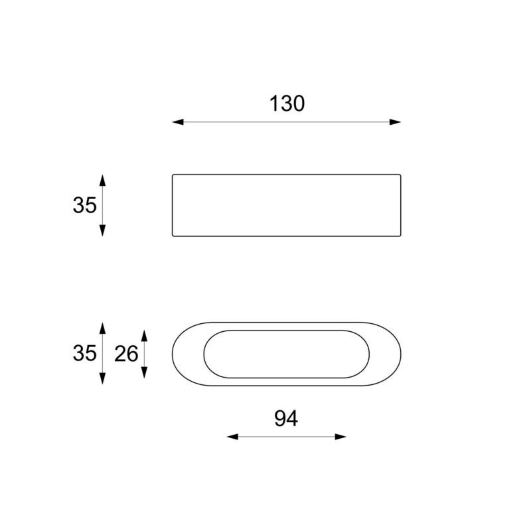 Tavolino basso in pietra fossile tavolo porta tv "Olimpia" cm 130x35 35h