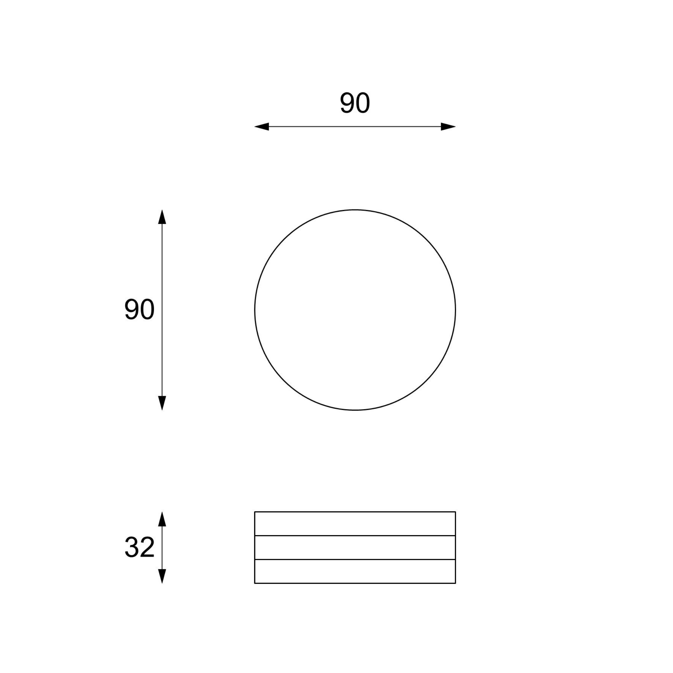 Tavolino basso contenitore "Drop1" in MDF laccato cm 90x90 32h