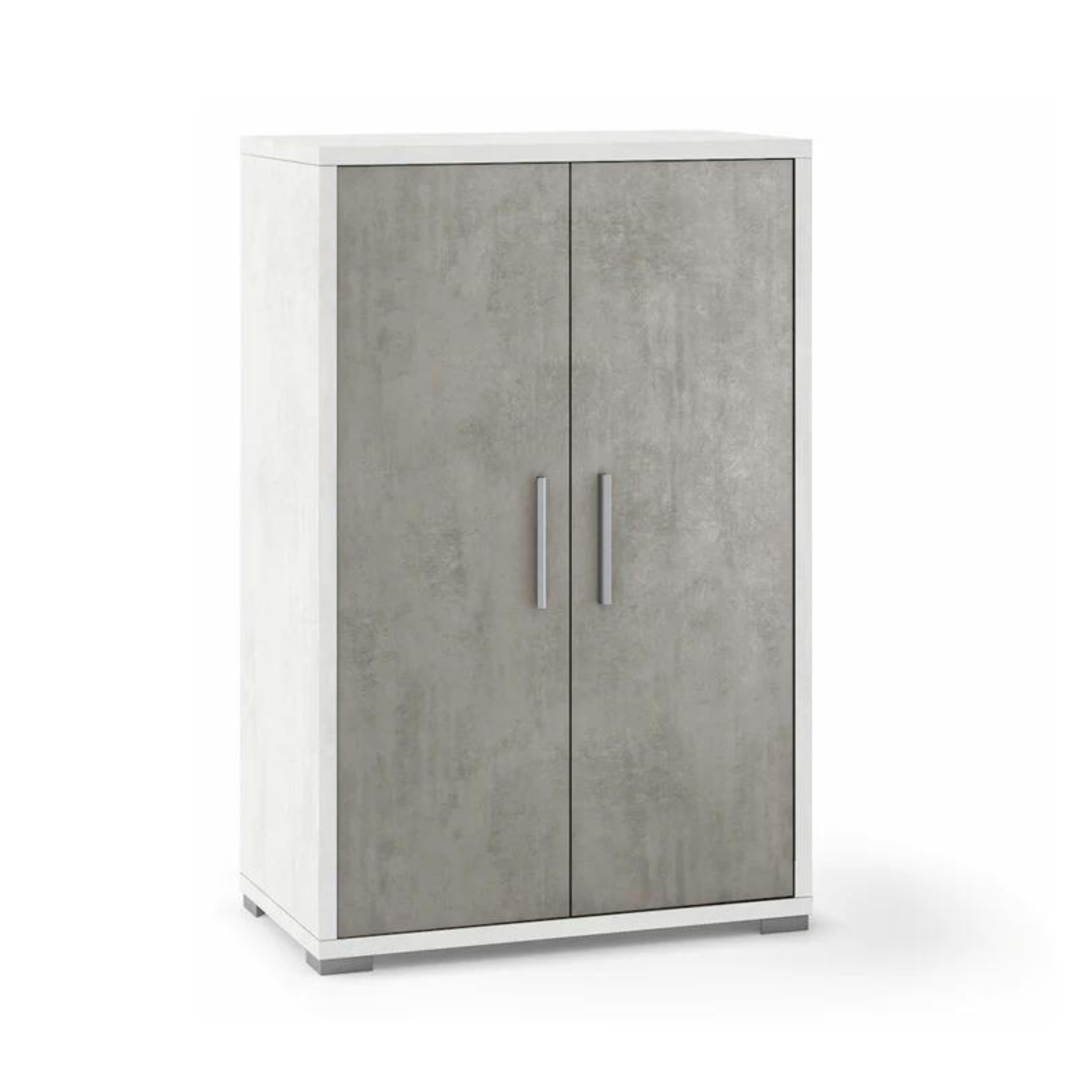 Mueble 2 puertas con estantes regulables "Charme" armario multiusos 71x41 cm 110h