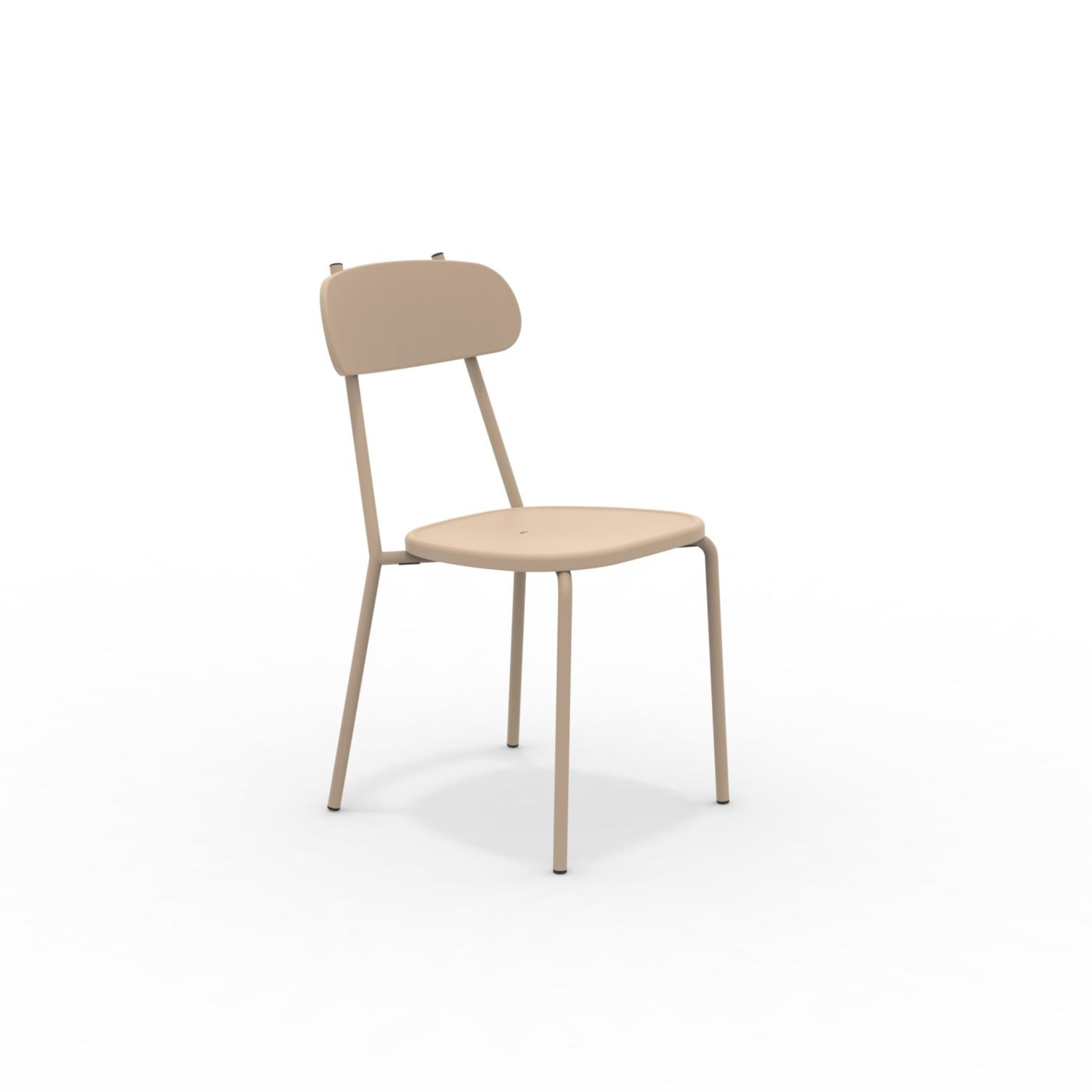 Set di sedie da giardino "Fox" impilabili in metallo verniciato cm 45x53 84h