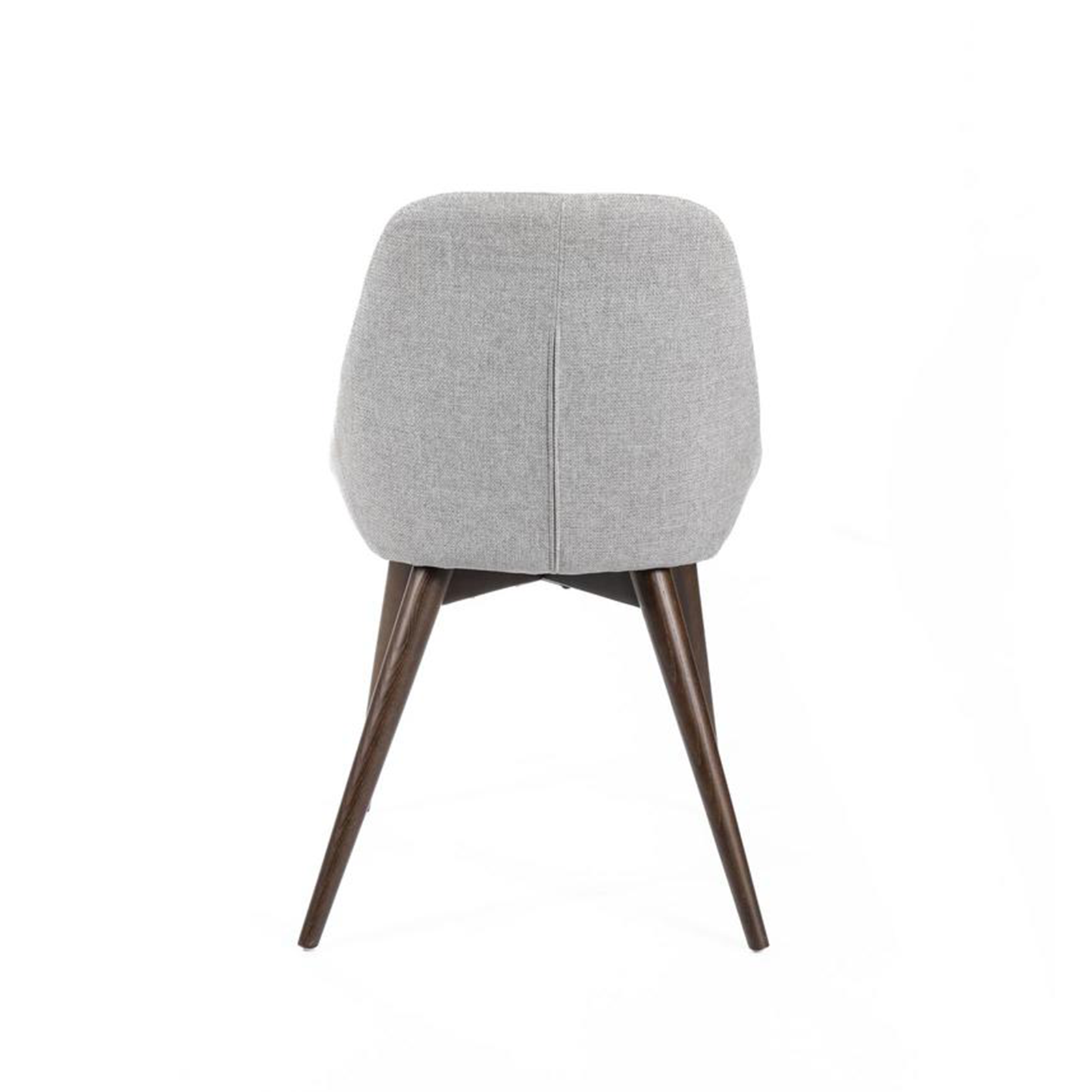 Set di sedie moderne da pranzo in tessuto "Zaira" struttura in legno cm 49x58 85h