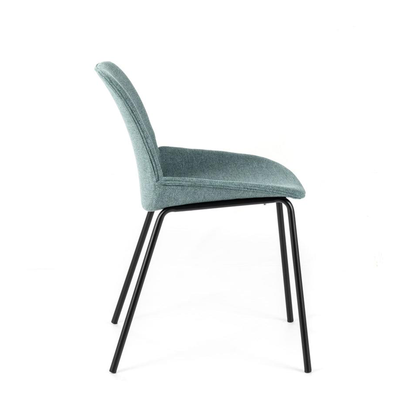 Silla elegante y moderna de tela "Eva" 46x57 cm 80h