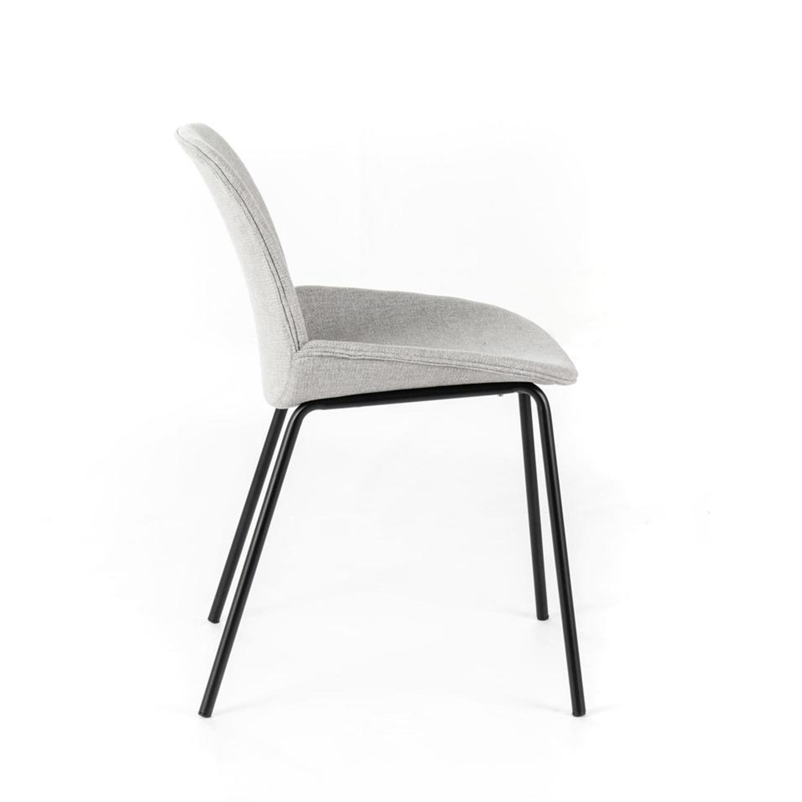 Silla elegante y moderna de tela "Eva" 46x57 cm 80h