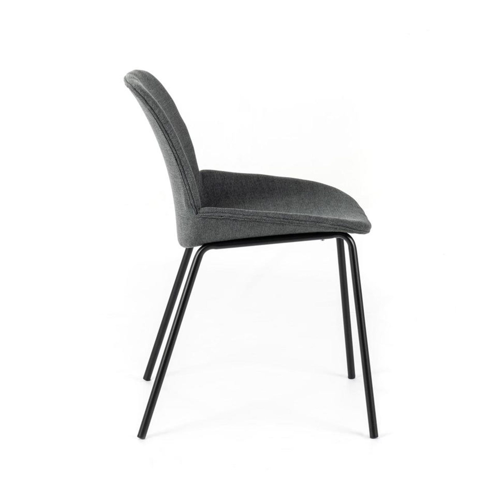 Silla elegante y moderna de tela "Eva" 46x57 cm 80h