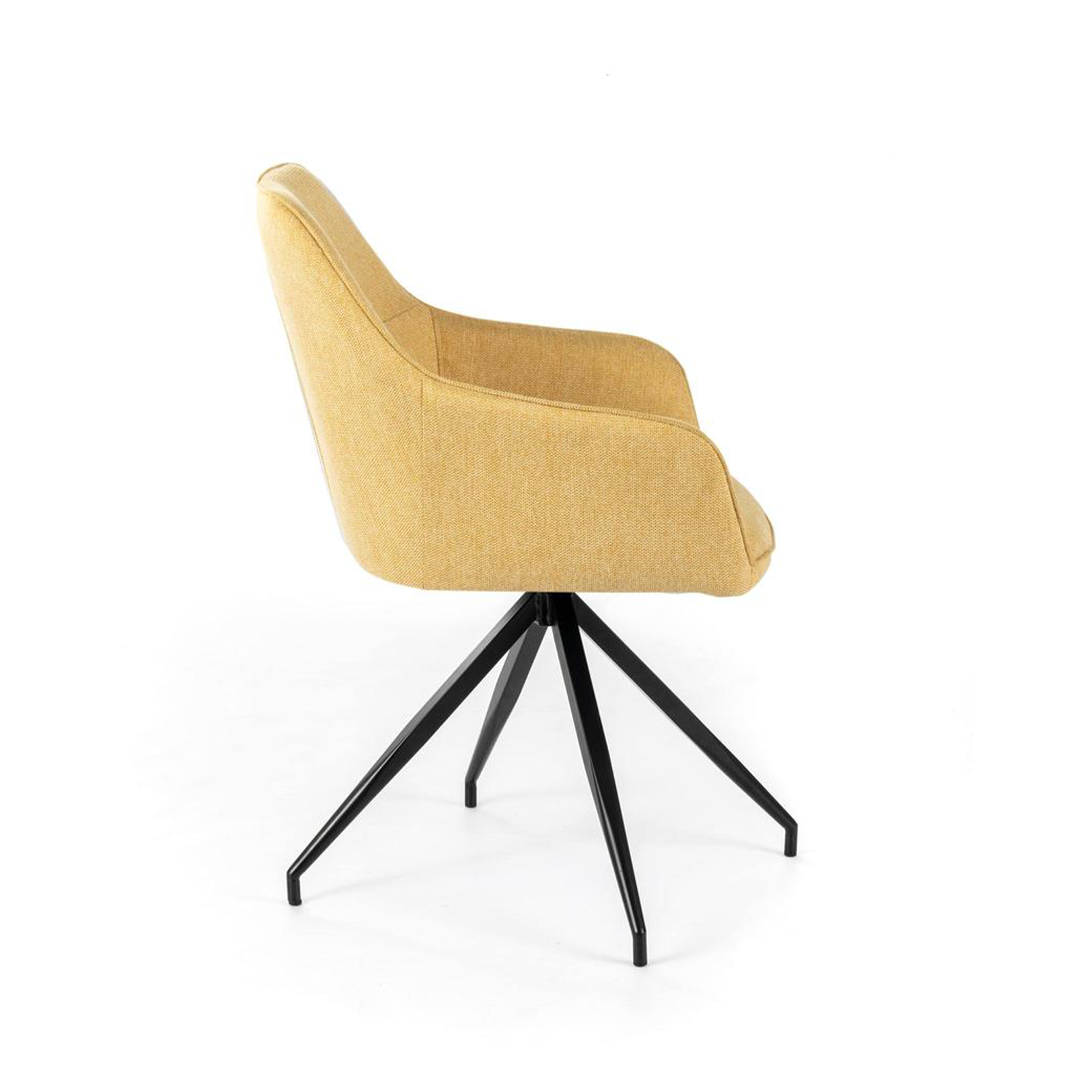 Set di sedie imbottite "Anemone" poltrone moderne da soggiorno in tessuto