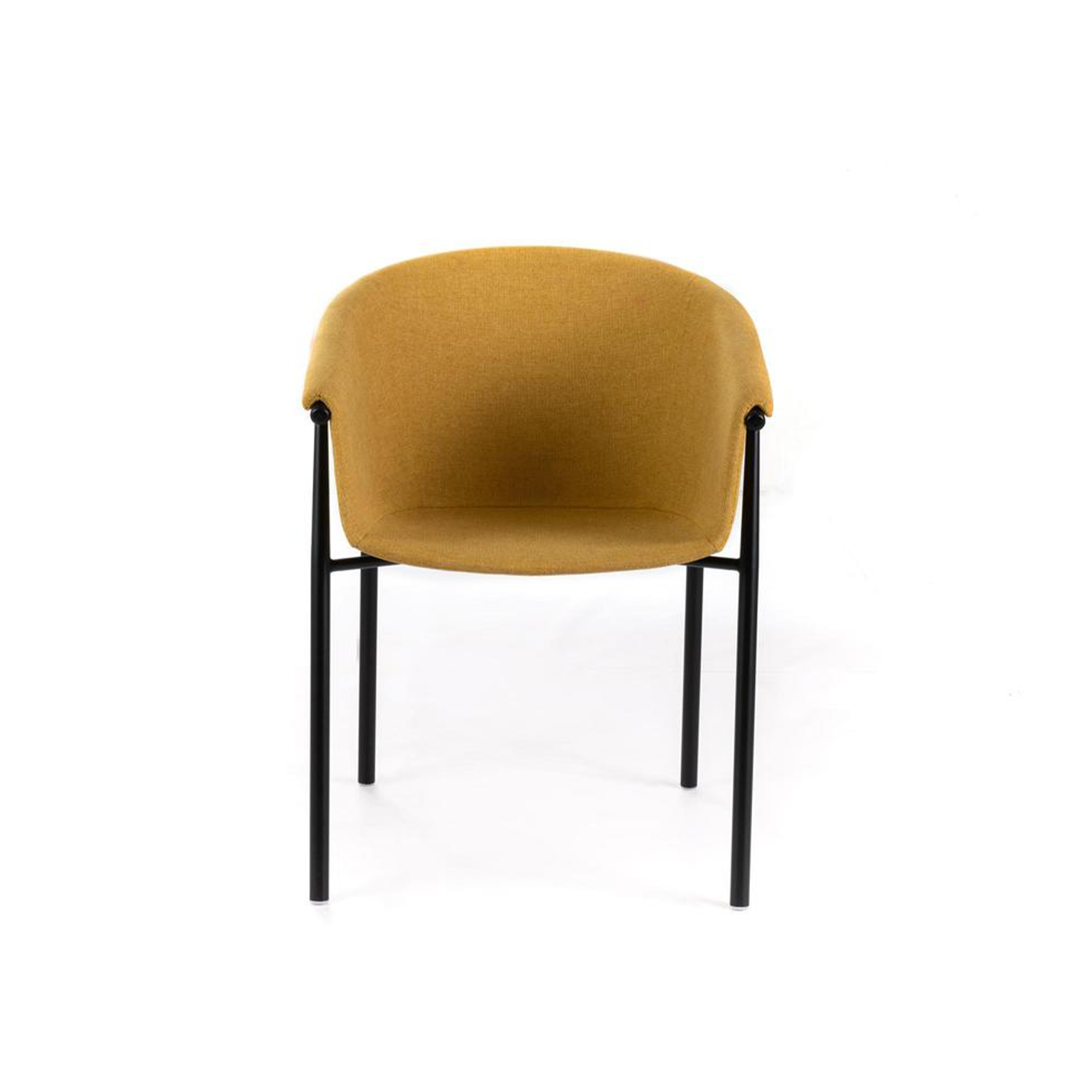 Set di sedie moderne in tessuto "Orchidea" eleganti con struttura in metallo verniciato