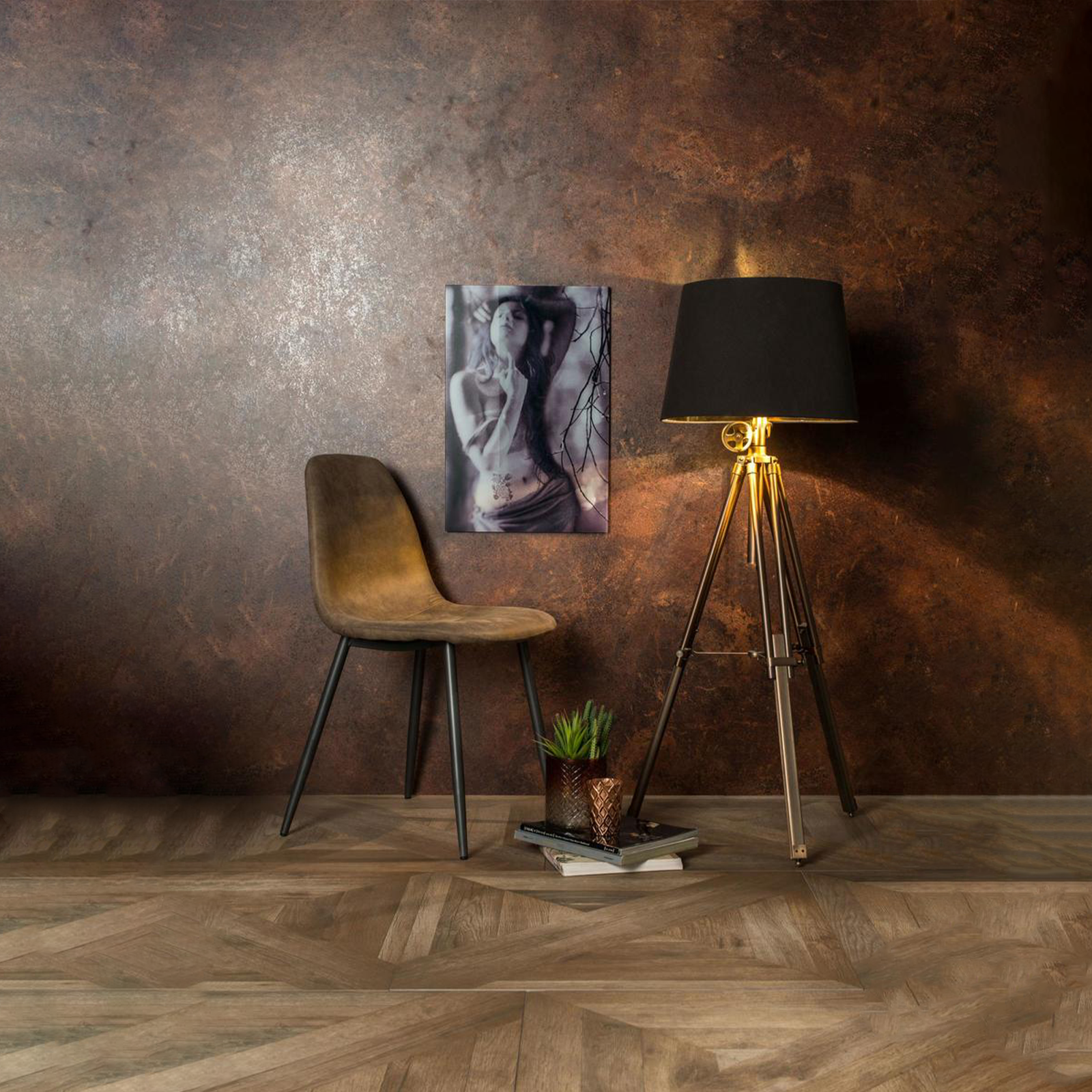 Set di sedie imbottite "Ginestra" moderni in similpelle cm 50x44 84h