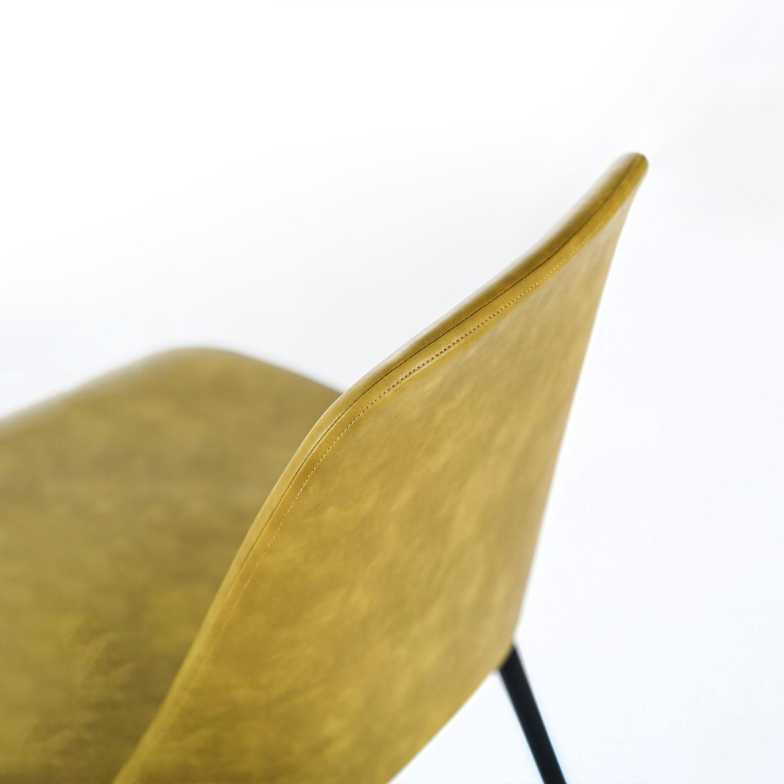 Set di sedie moderne da pranzo "Damasco" imbottite in similpelle soft touch