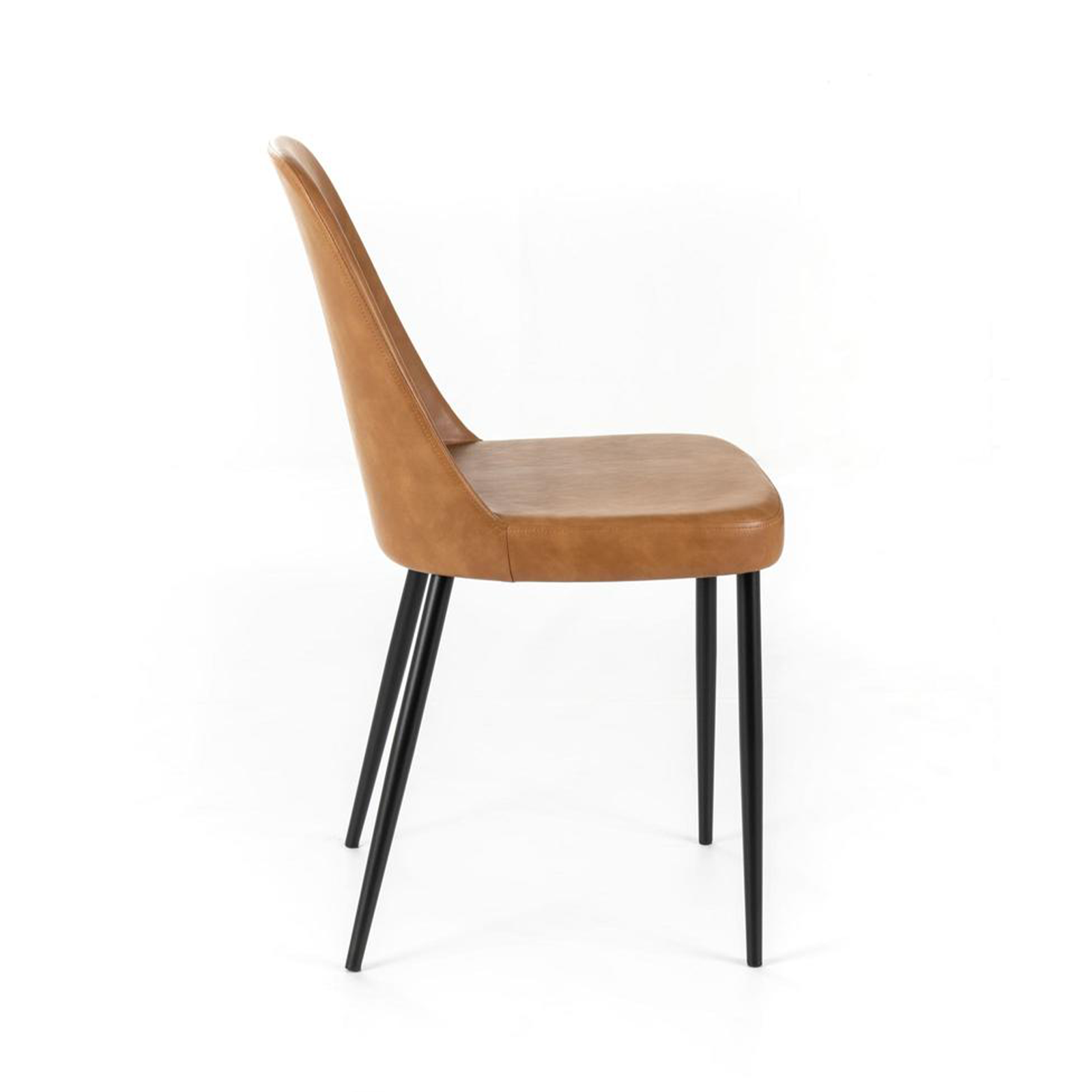 Chaise moderne rembourrée en simili cuir "Tamara" soft touch 45x52 cm 85h
