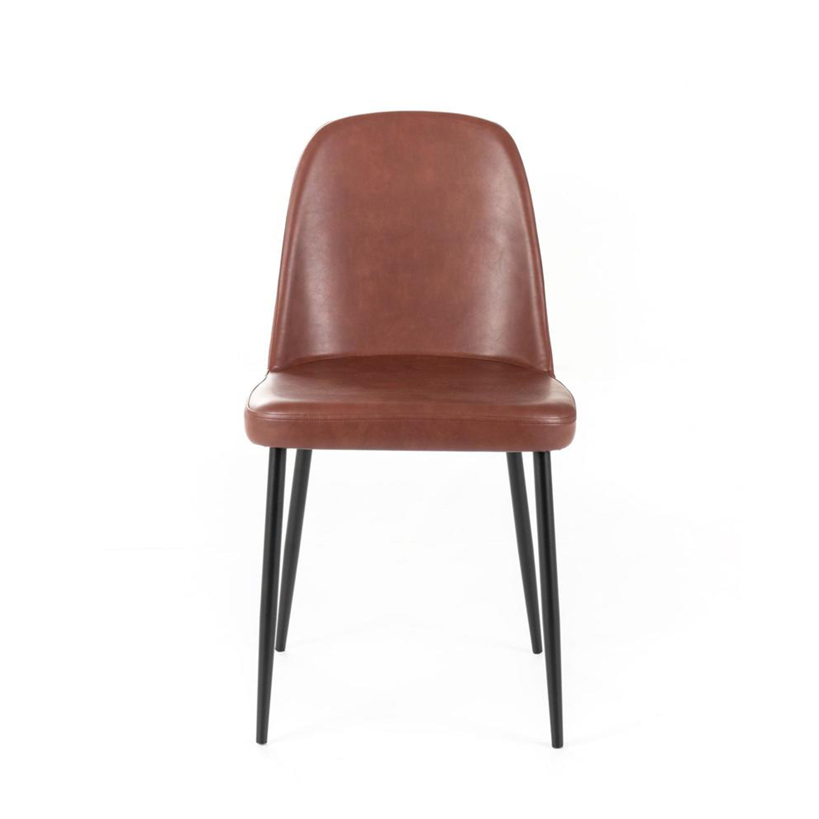 Chaise moderne rembourrée en simili cuir "Tamara" soft touch 45x52 cm 85h