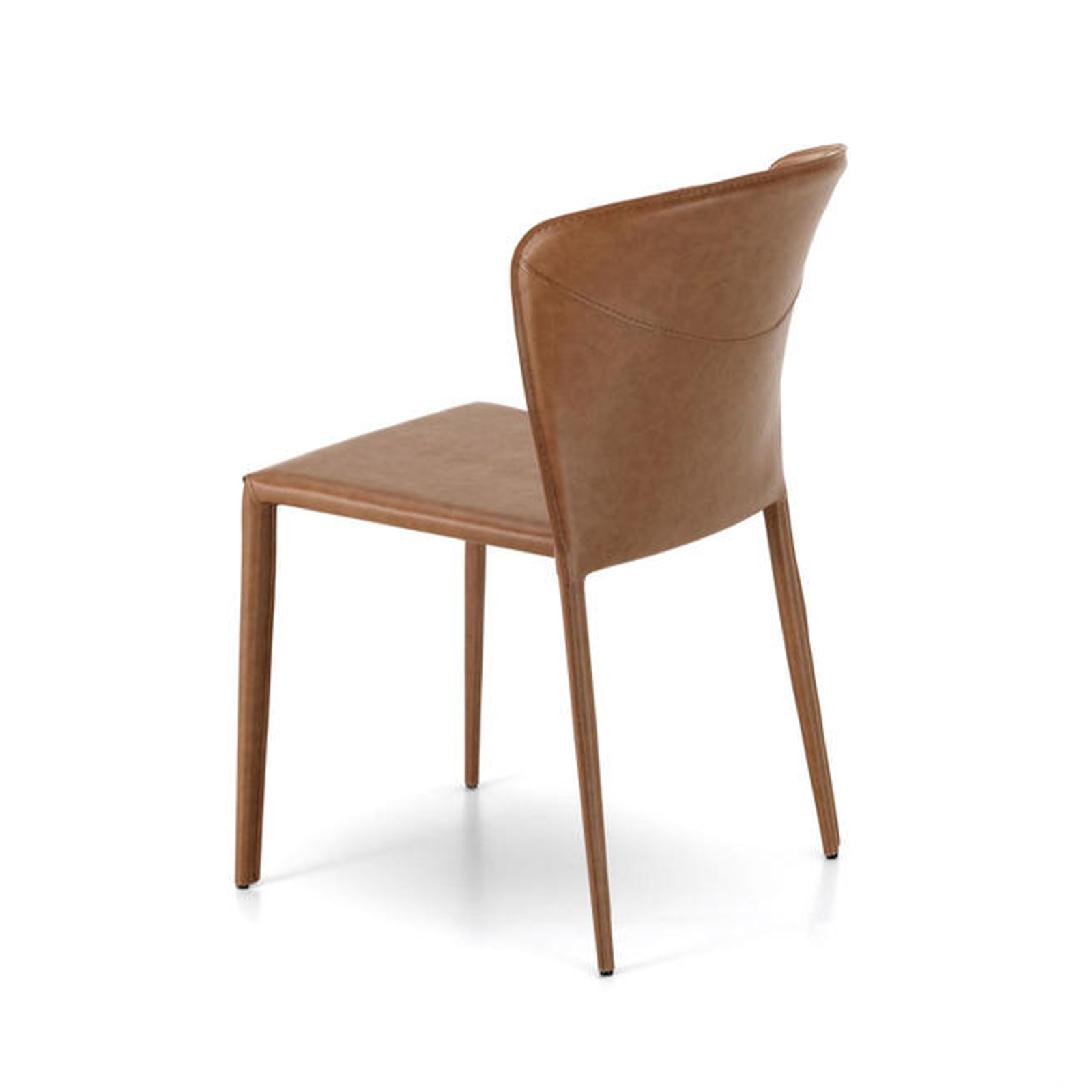 Elégante chaise vintage "Break" simili cuir 56x49 cm 82h