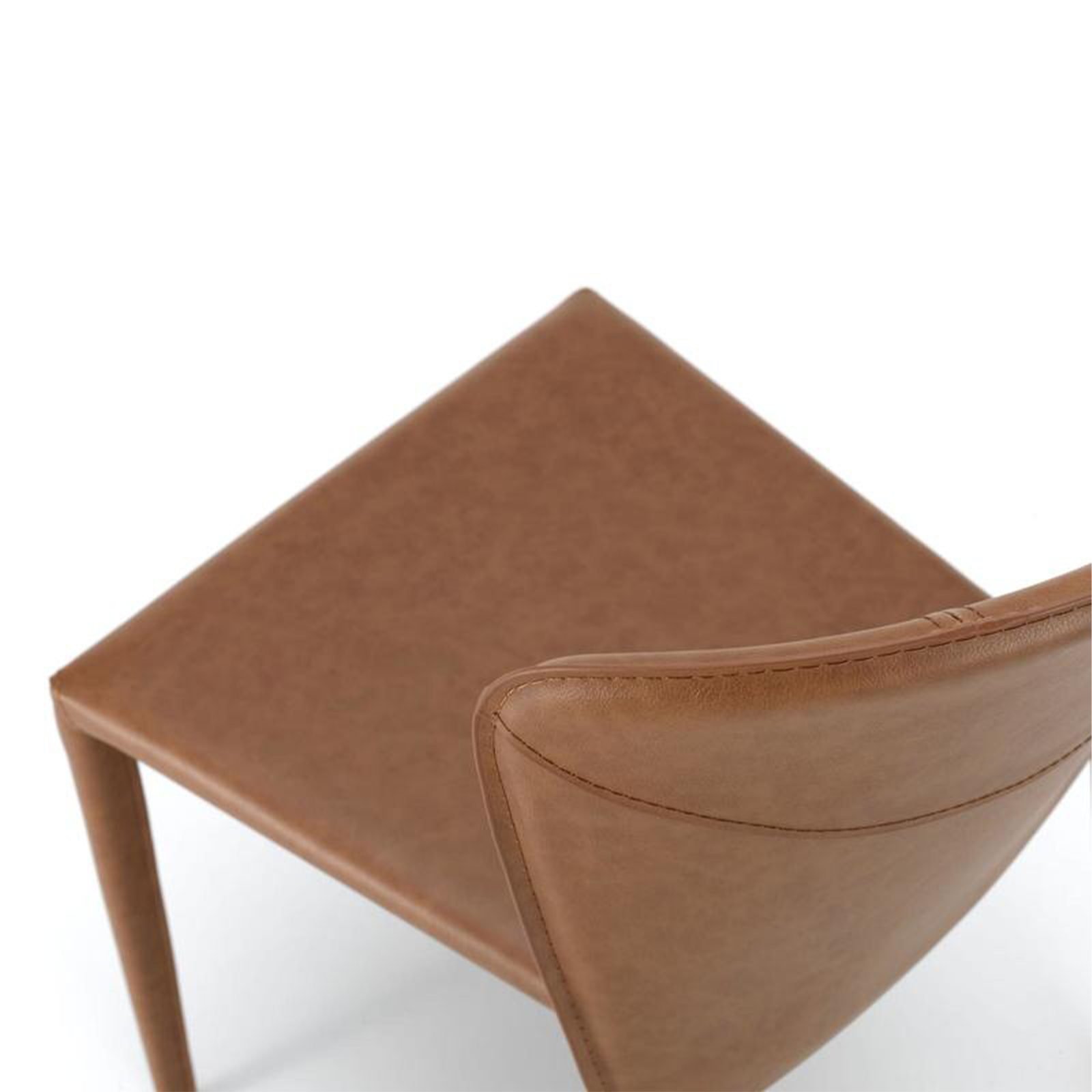 Elégante chaise vintage "Break" simili cuir 56x49 cm 82h