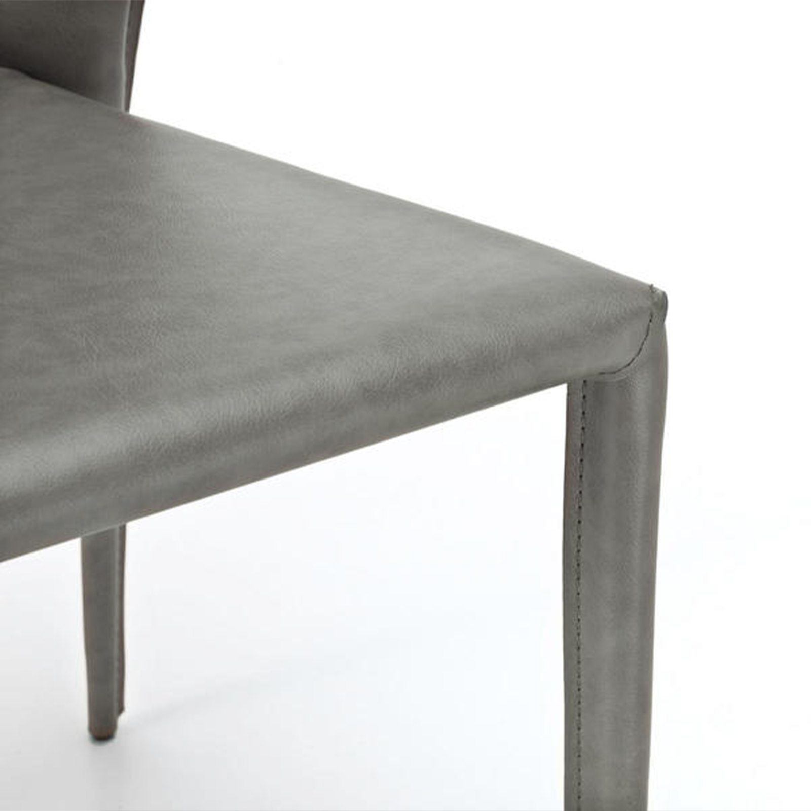 Set di sedie moderne in similcuoio "Glicine" da soggiorno eleganti cm 56x49 82h