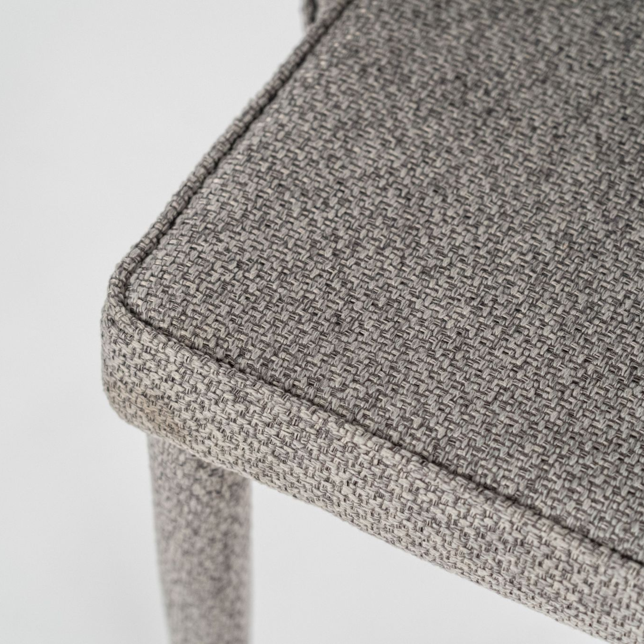 Set di sedie imbottite "Edera" poltrone moderne in tessuto cm 46x46 91h