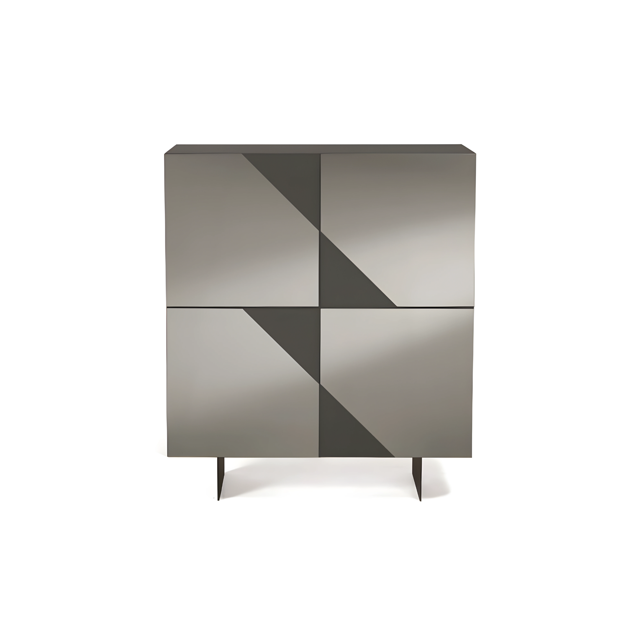 Madia 4 ante con specchio "Mirrors" già assemblata cm 140x50 h140