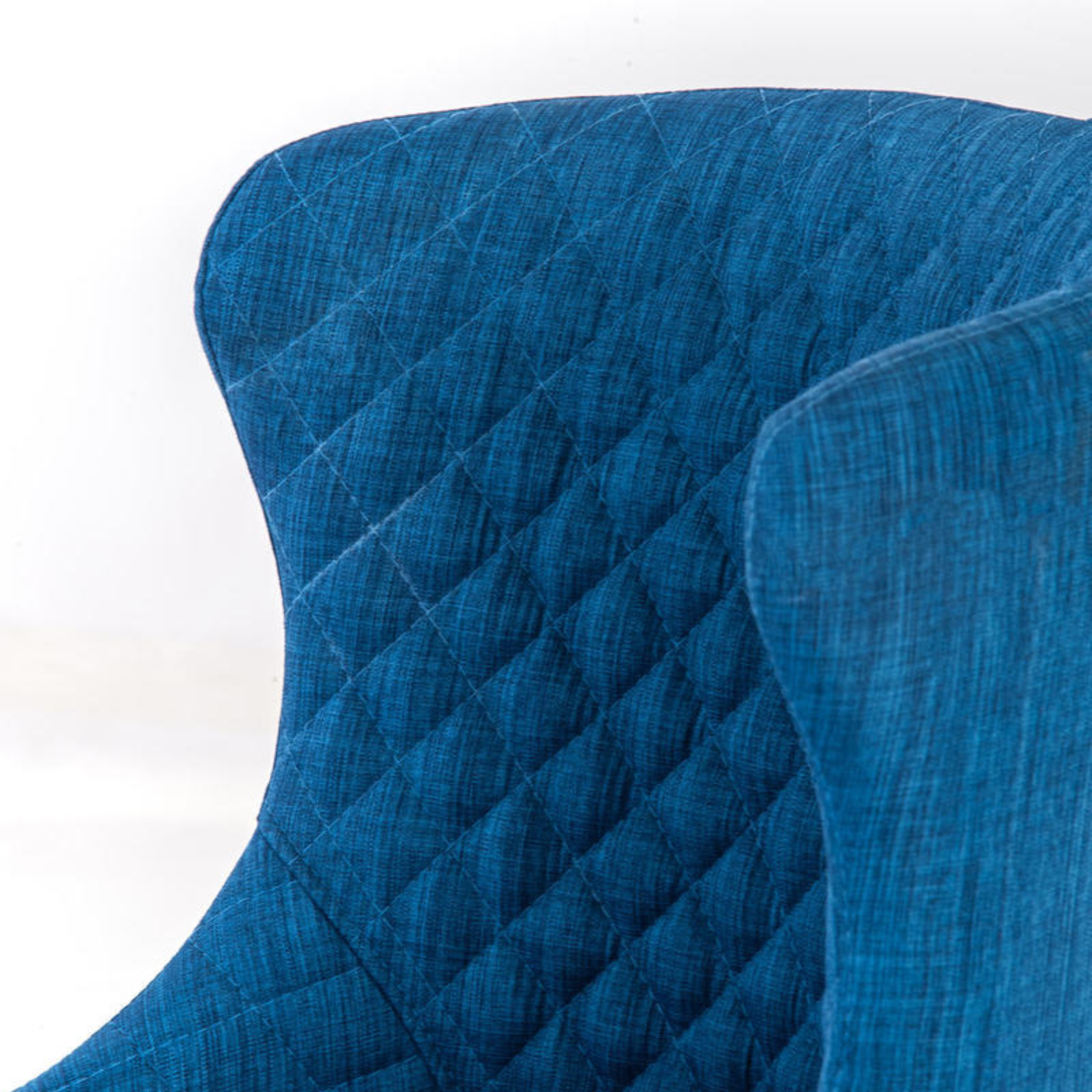 Poltrona imbottita in tessuto "Afro" con gambe in metallo cm 50,5x58 83h