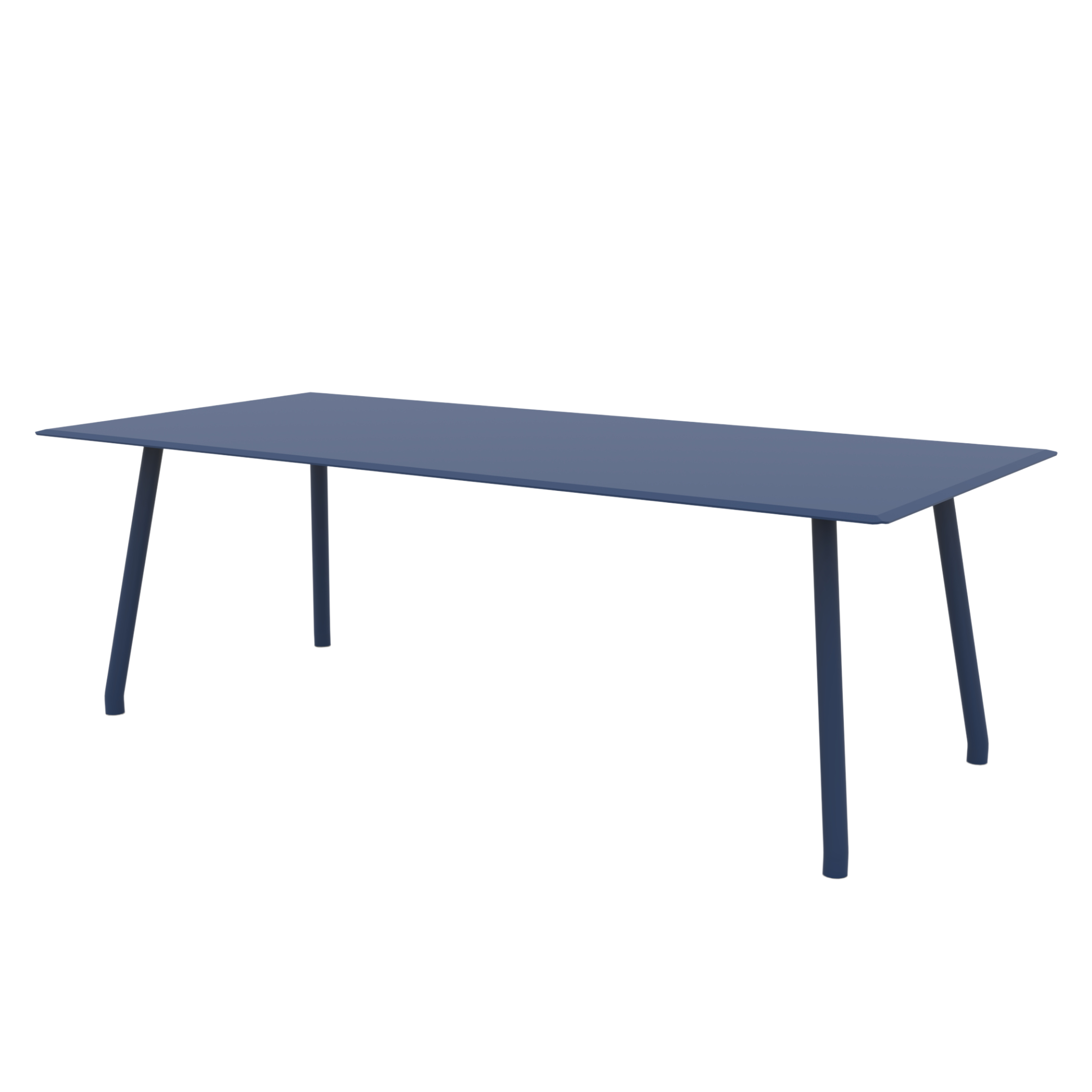 Table ronde en métal galvanisé "Roma" pour jardin démontable 130x130 cm 75h
