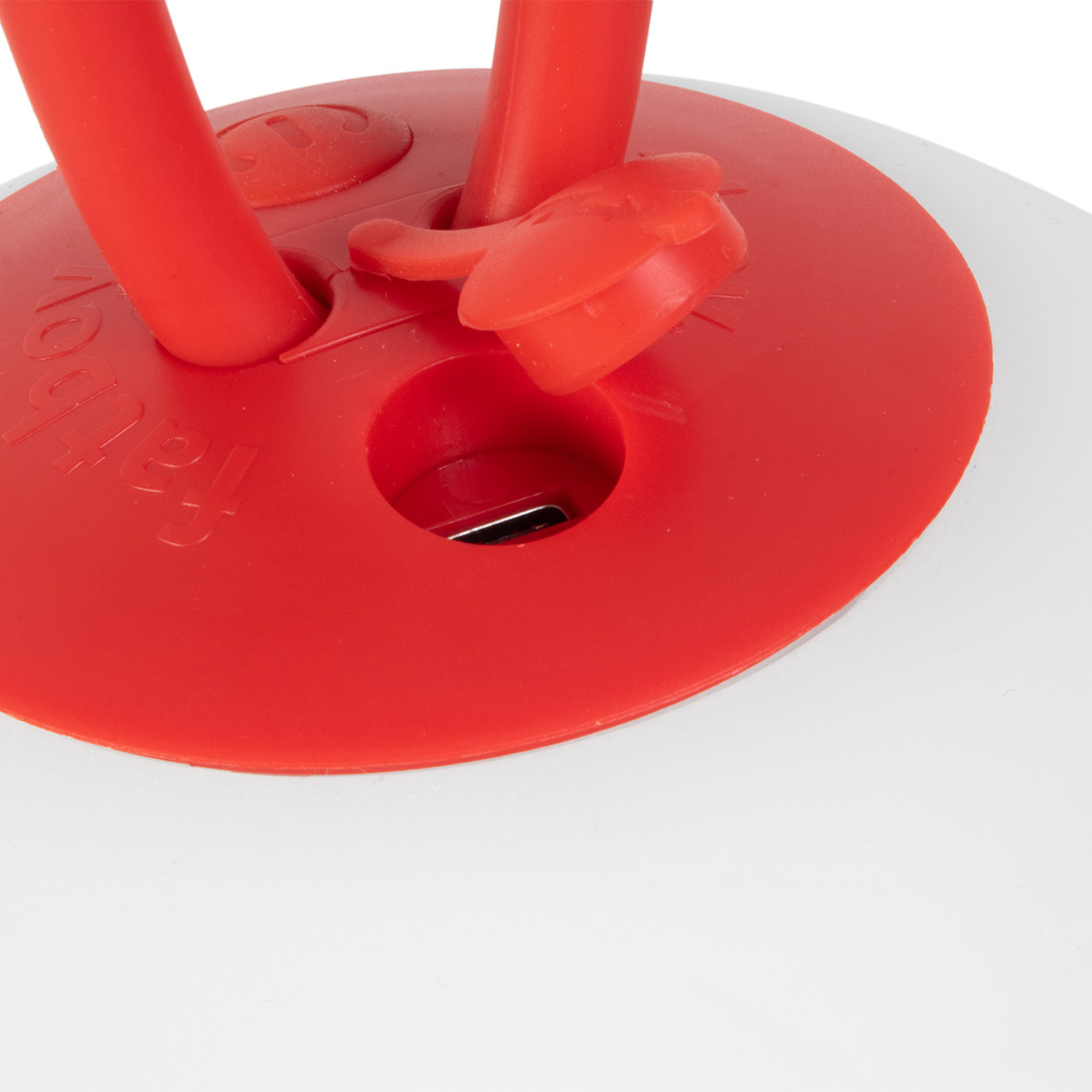 Juego de 2 lámparas LED suspendidas a pilas "Bolleke" de HDPE con gancho de goma 20x20 cm