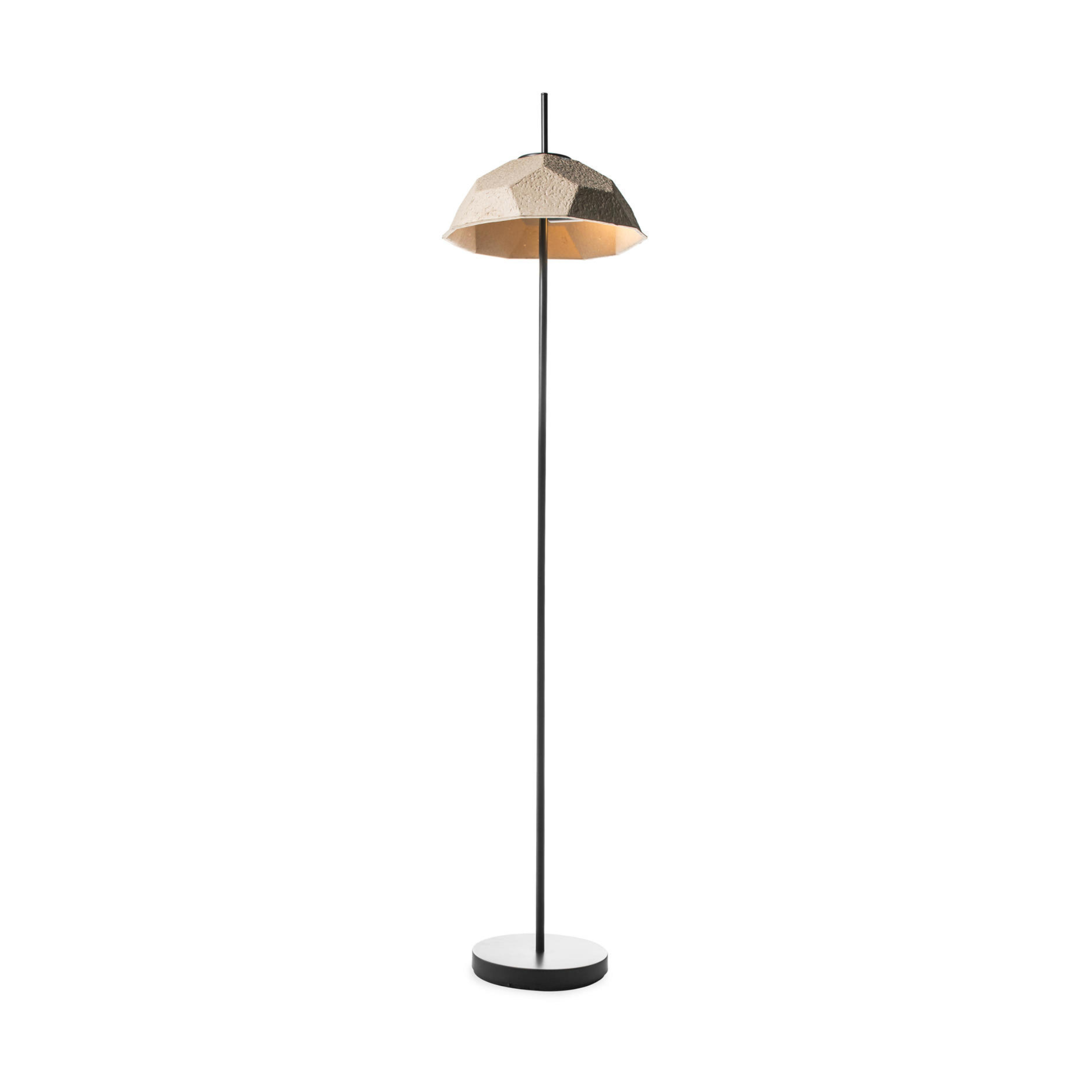 Lampada in metallo con paralume in cartone riciclato "Kande" da terra tavolo e sospesa