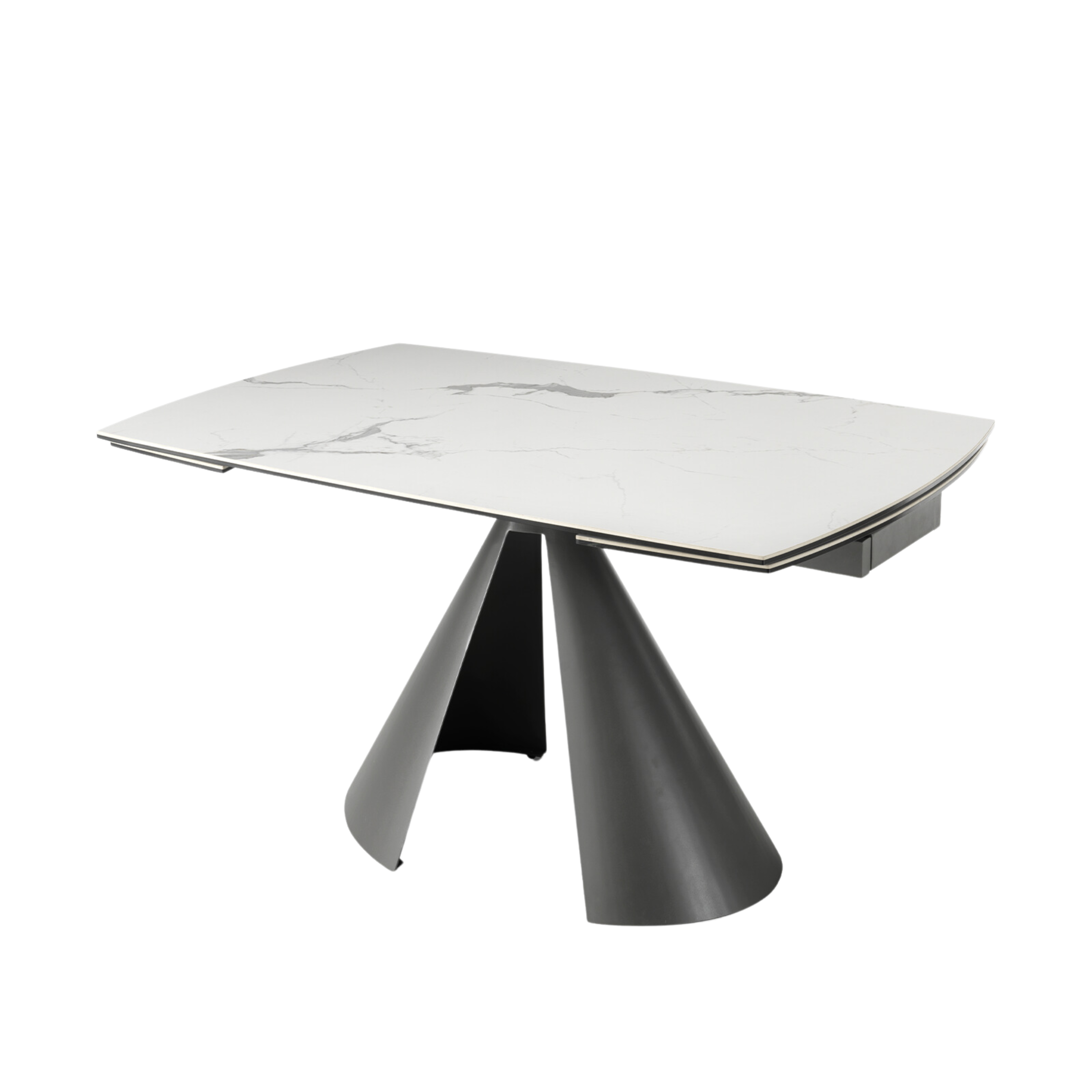 Tavolo allungabile moderno "Noel" con allunghe cm 140/200x90 76h