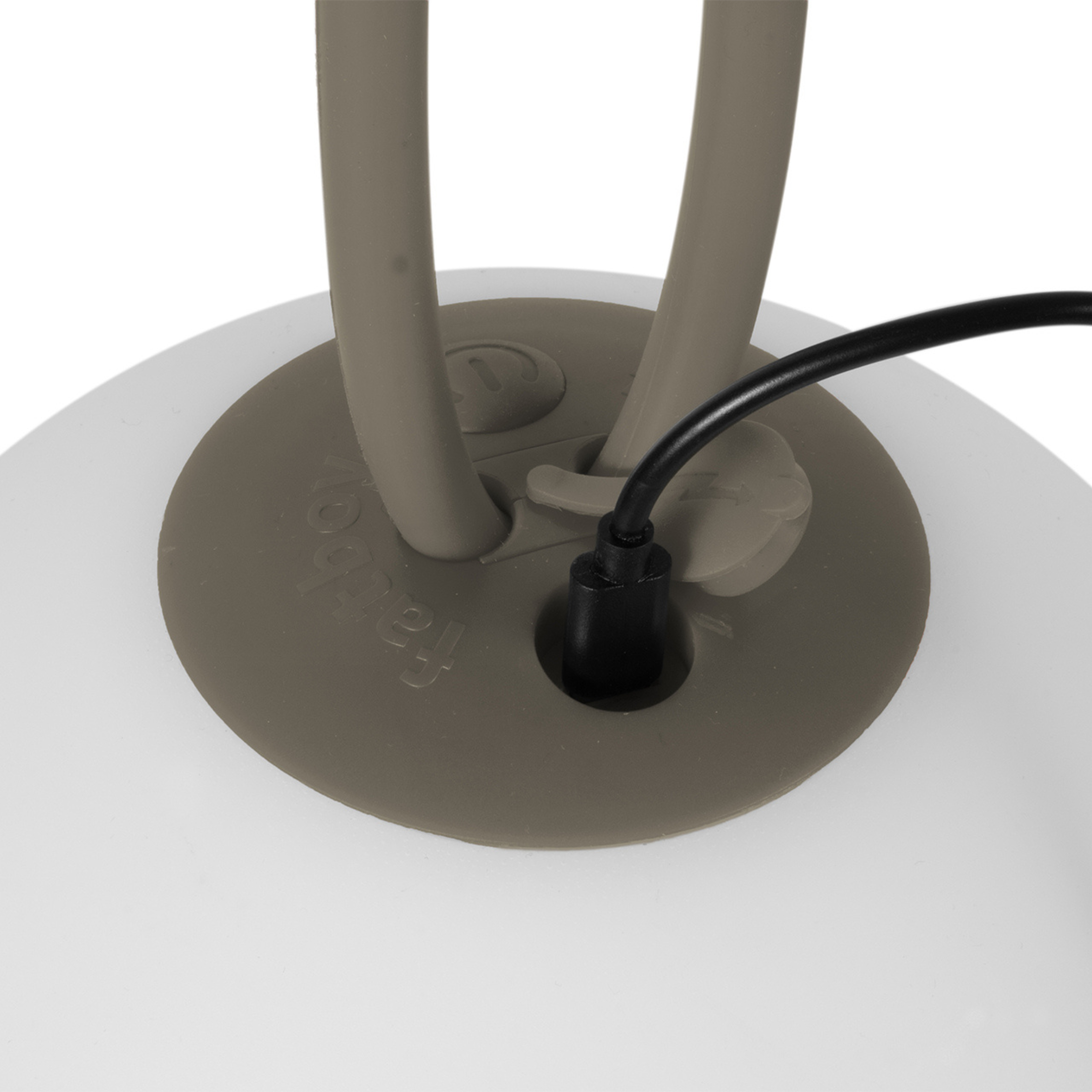 Juego de 2 lámparas LED suspendidas a pilas "Bolleke" de HDPE con gancho de goma 20x20 cm