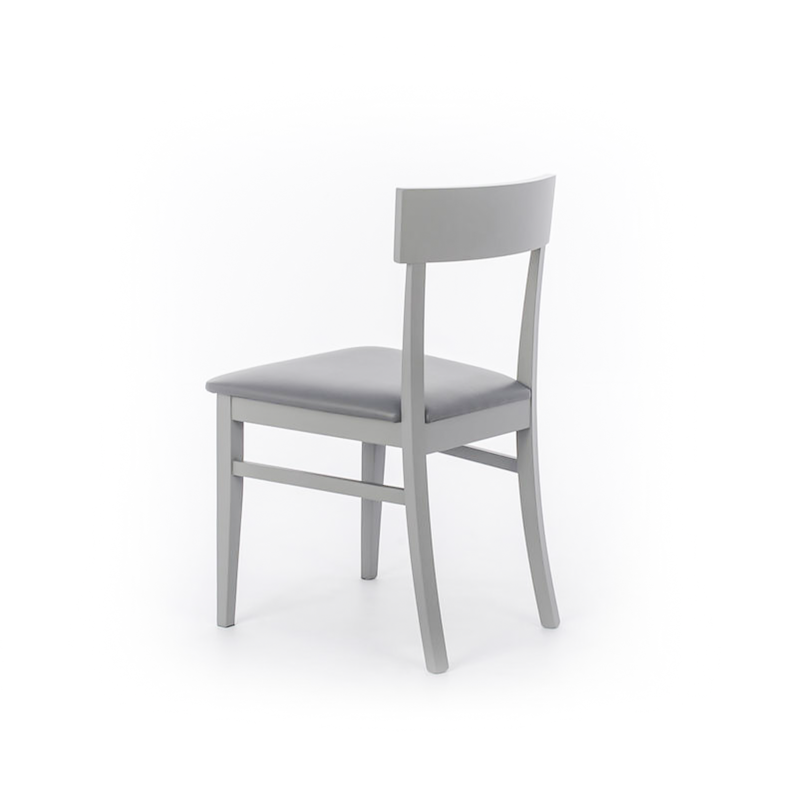Chaise moderne "Monaco" rembourrée en bois laqué 45x44 cm 82h