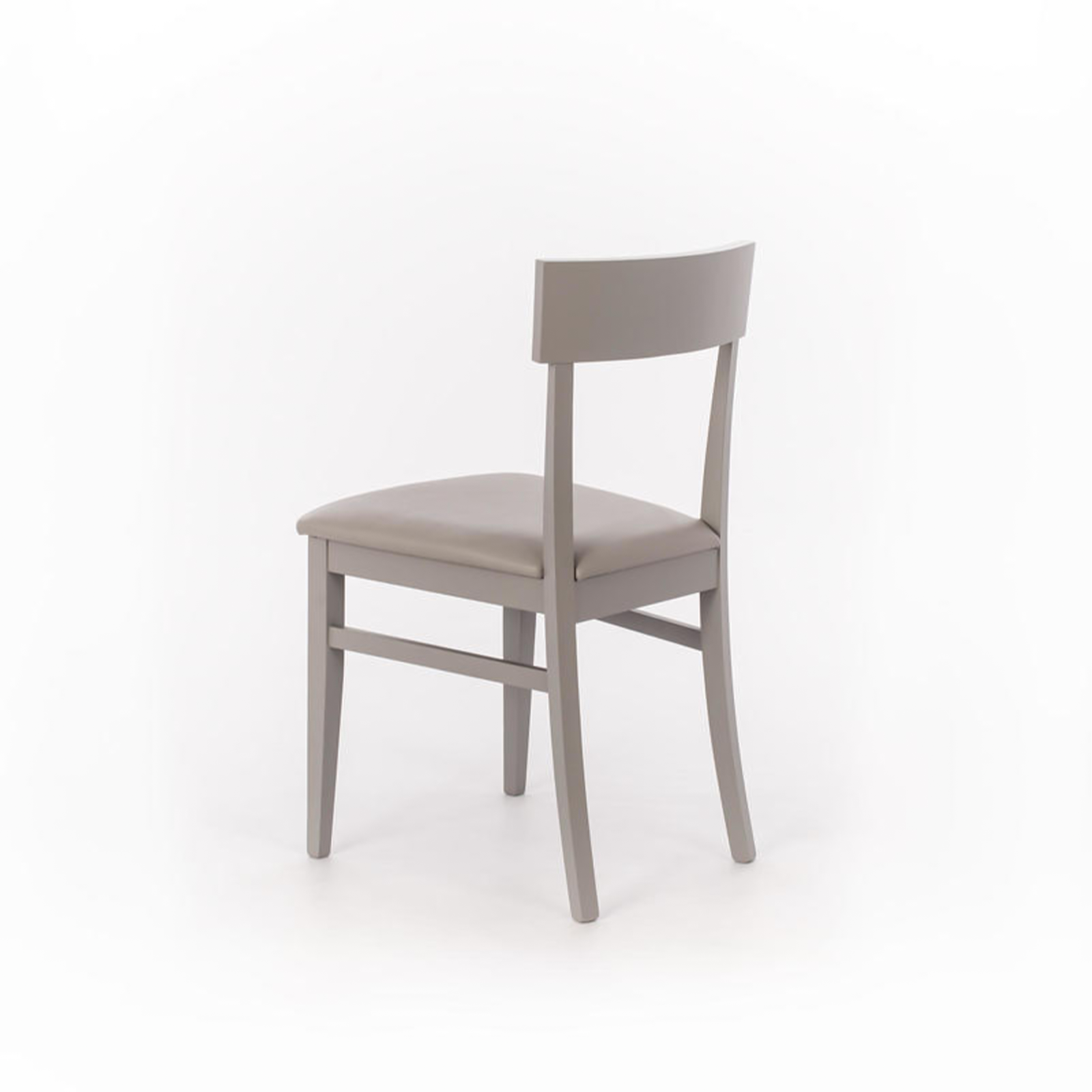 Chaise moderne "Monaco" rembourrée en bois laqué 45x44 cm 82h
