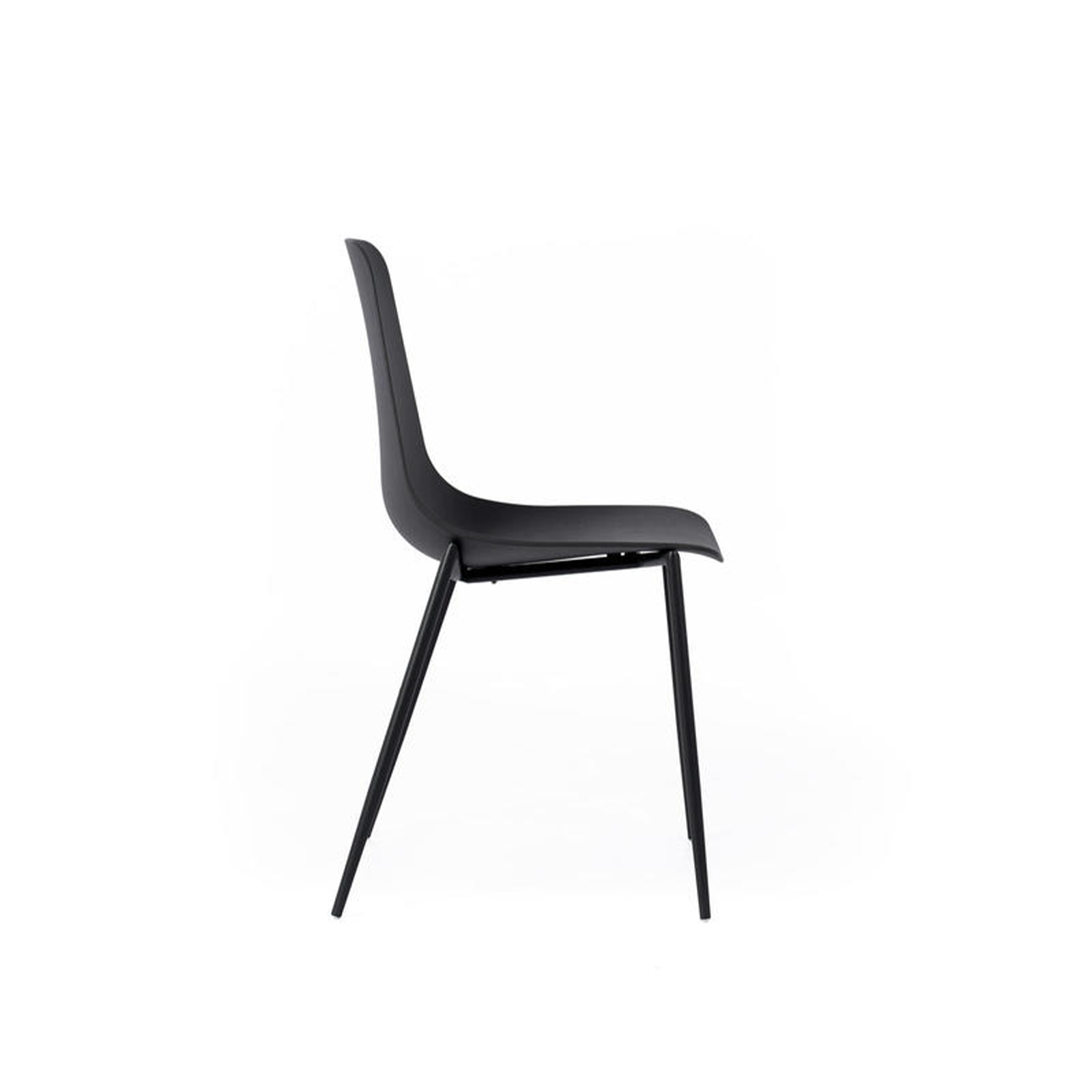 Chaise de salon moderne "Frida" en polypropylène 48,5x49 cm 88h