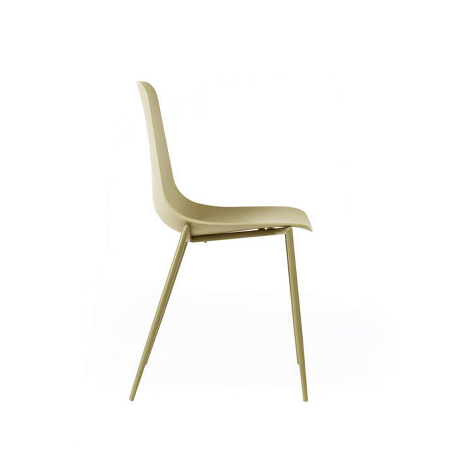 Chaise de salon moderne "Frida" en polypropylène 48,5x49 cm 88h