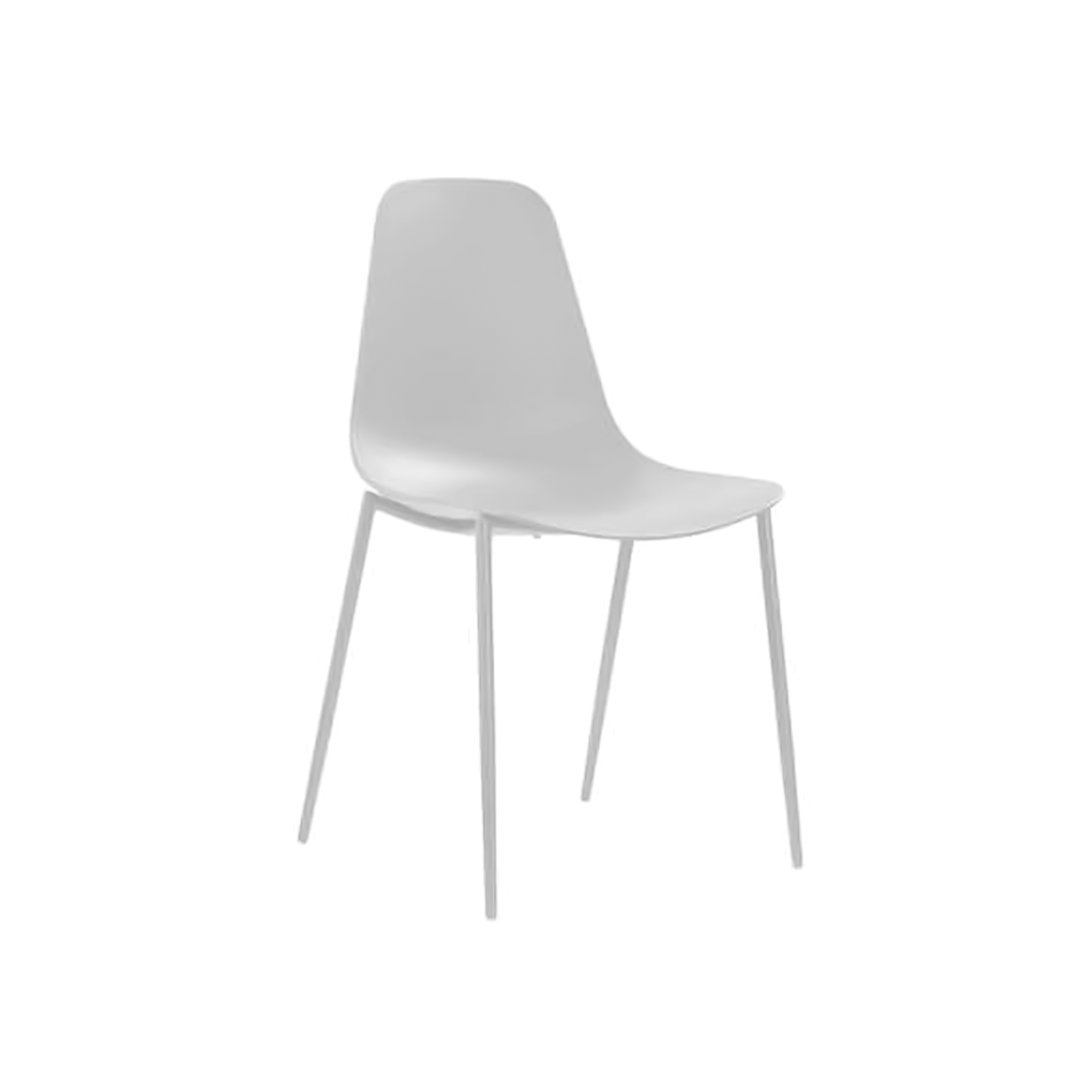 Chaise de salon moderne "Frida" en polypropylène 48,5x49 cm 88h