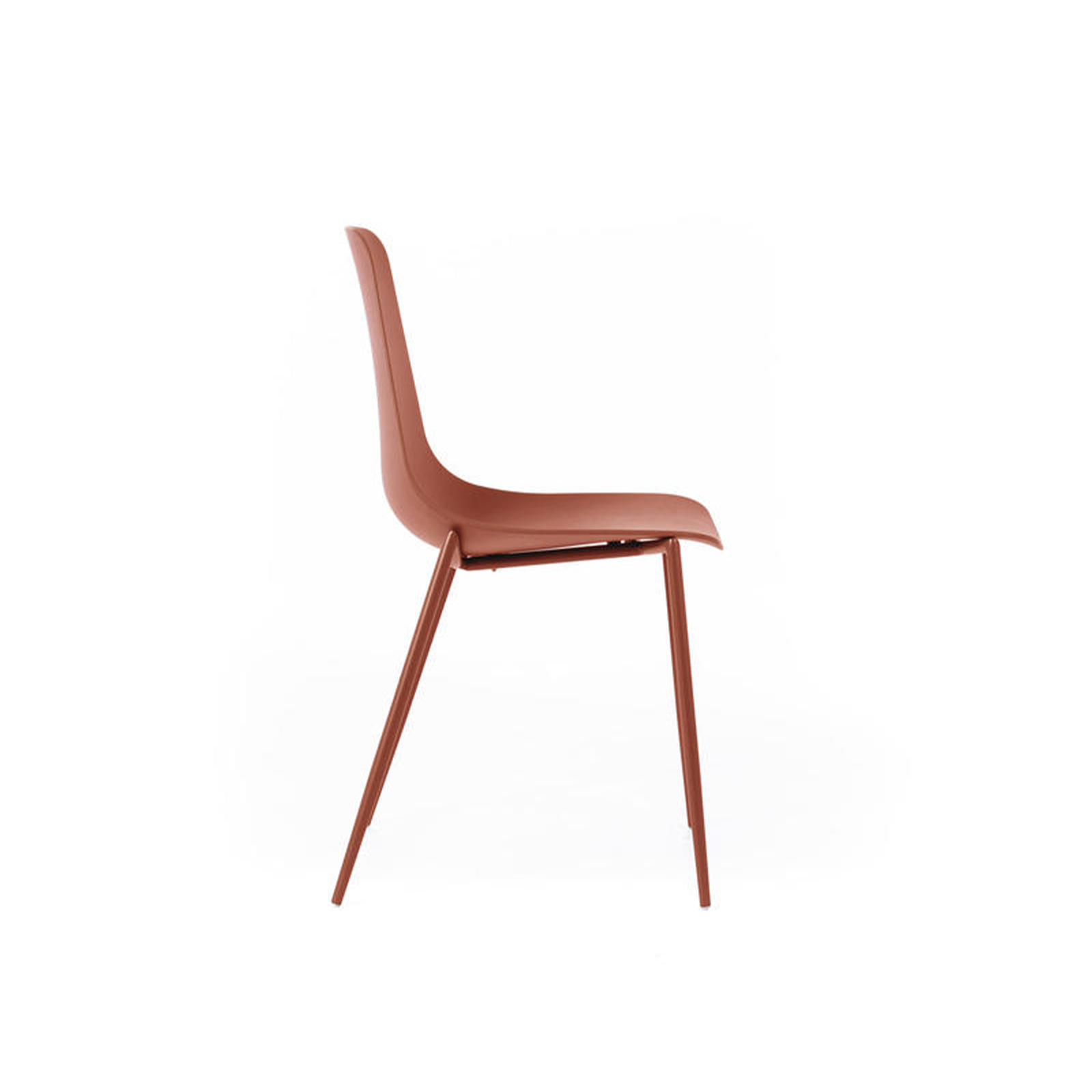 Chaise de salon moderne "Frida" en polypropylène 48,5x49 cm 88h