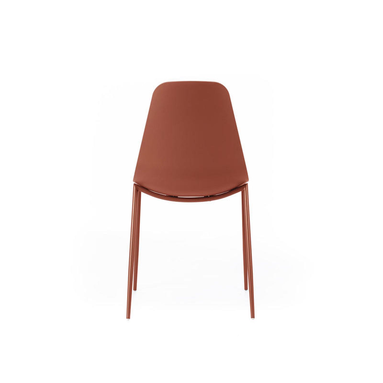 Set di sedie moderne in polipropilene "Kate" da soggiorno con struttura in metallo verniciato