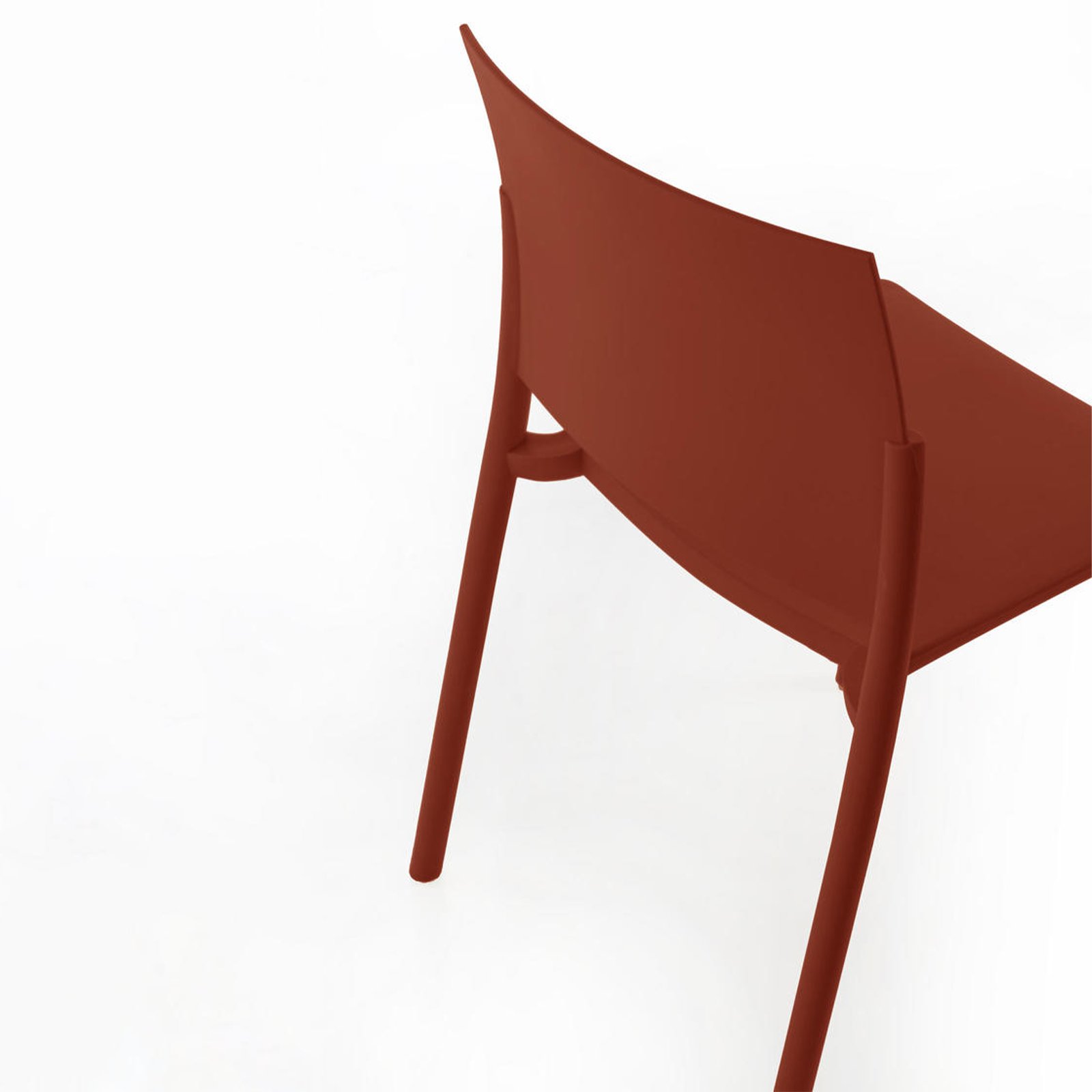 Set di sedie impilabili da soggiorno "Sabrina" in polipropilene moderne cm 52,5x55 81h