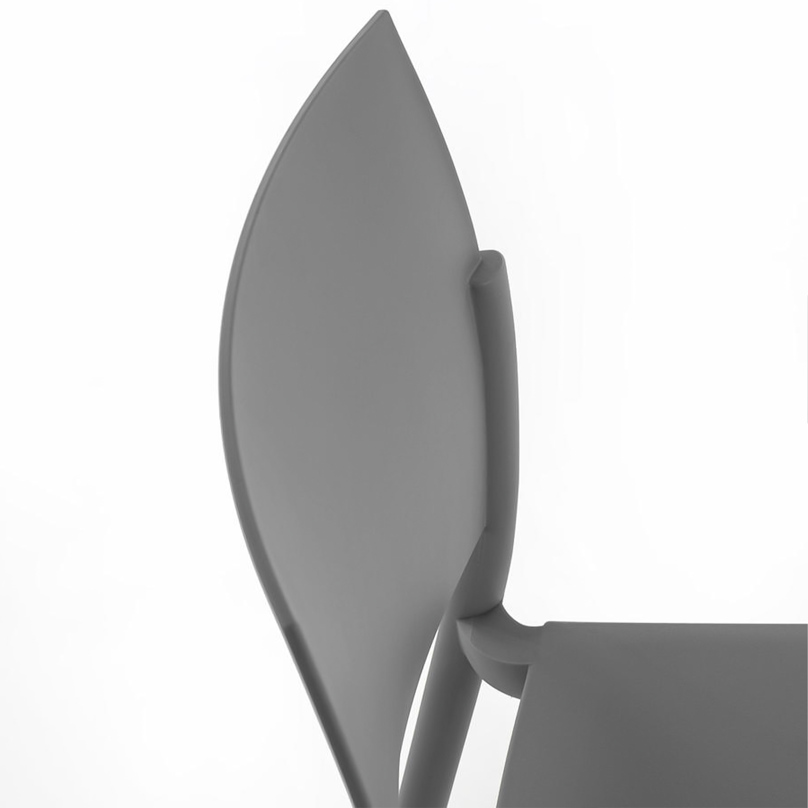 Set di sedie impilabili da soggiorno "Sabrina" in polipropilene moderne cm 52,5x55 81h