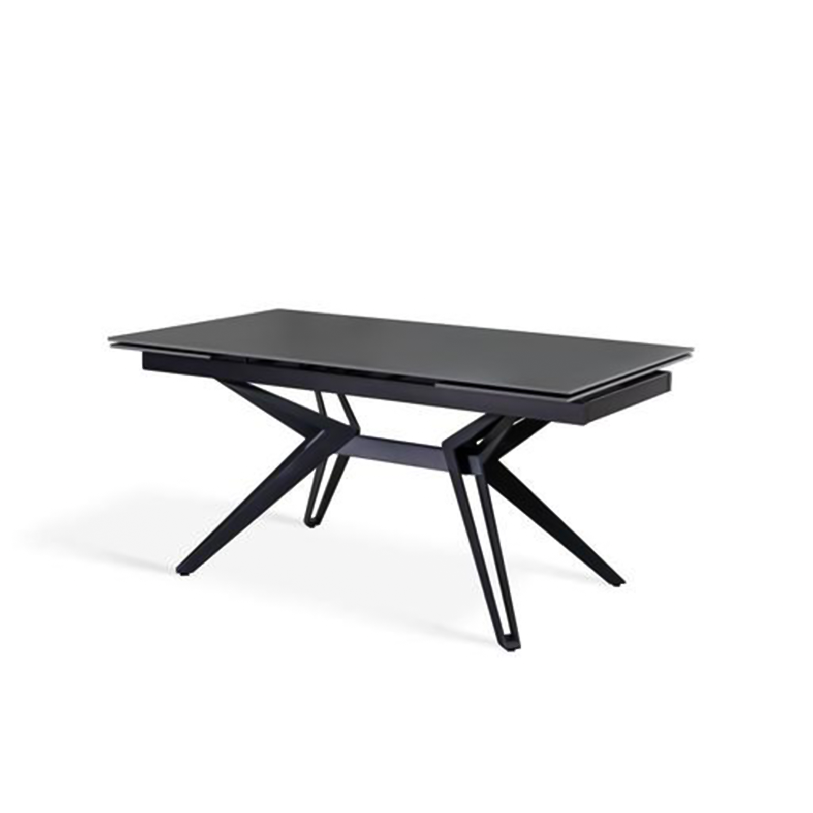 Tavolo moderno da pranzo "Horeca" allungabile con piano in ceramica effetto marmo